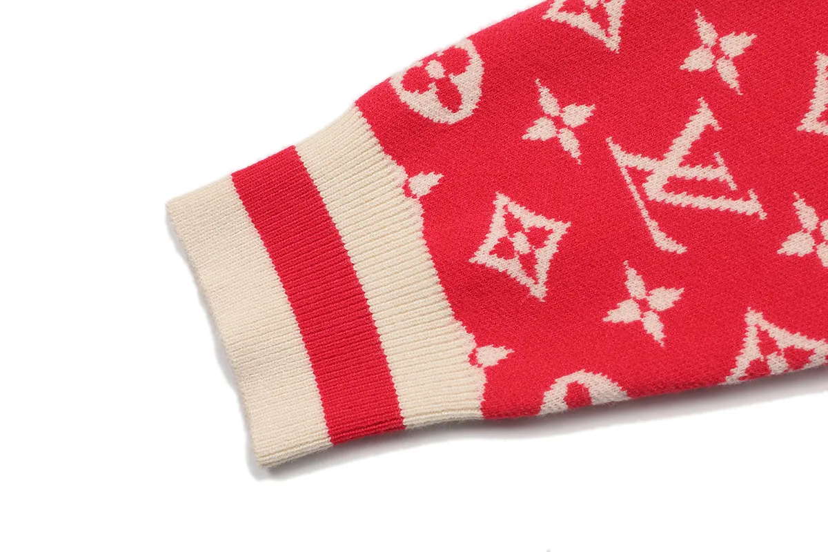 Monogram Intarsia Wool Crew-Neck Sweater D18022912 — view 7