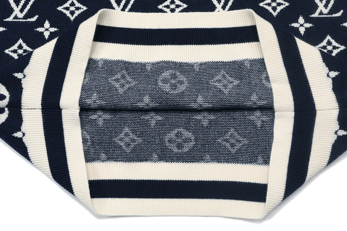 Monogram Intarsia Wool Crew-Neck Sweater D18022911 — view 7