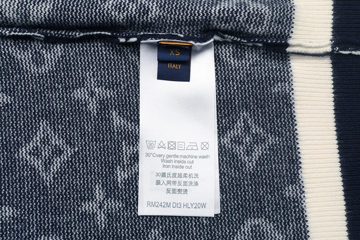 Monogram Intarsia Wool Crew-Neck Sweater D18022911 — view 8