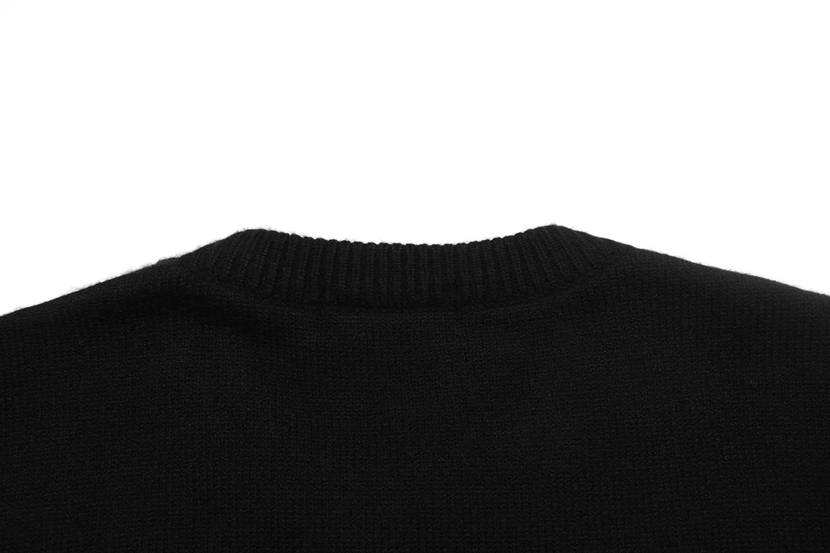 Logo Jacquard Cotton Knit Sweater D18522923 — view 4