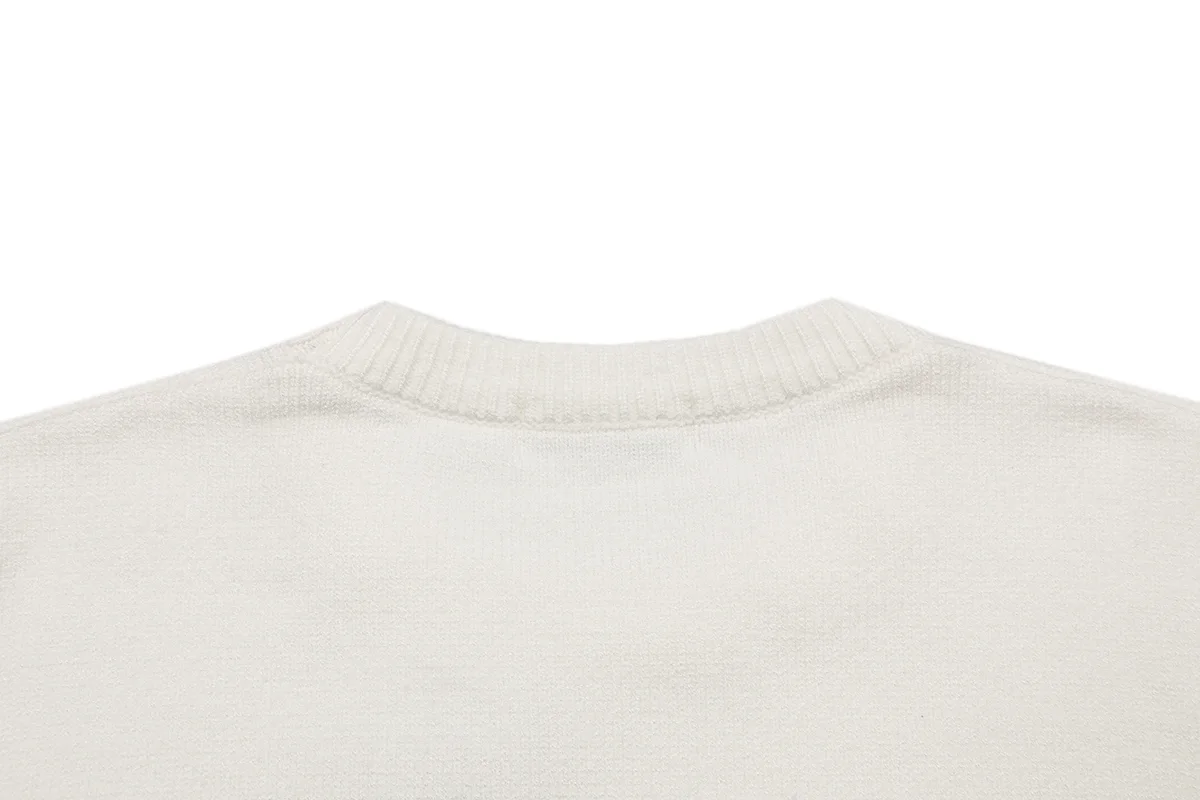 Logo Jacquard Short-Sleeve Knit Sweater D18522922 — view 4