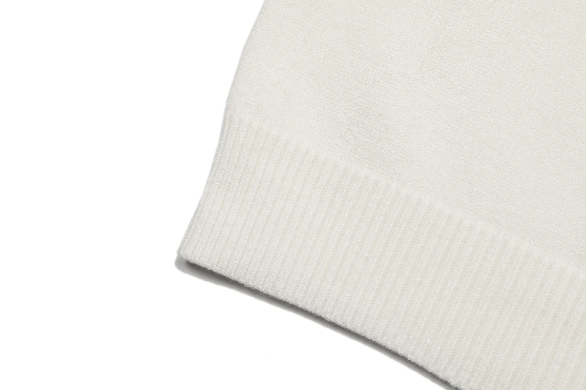 Logo Jacquard Short-Sleeve Knit Sweater D18522922 — view 7