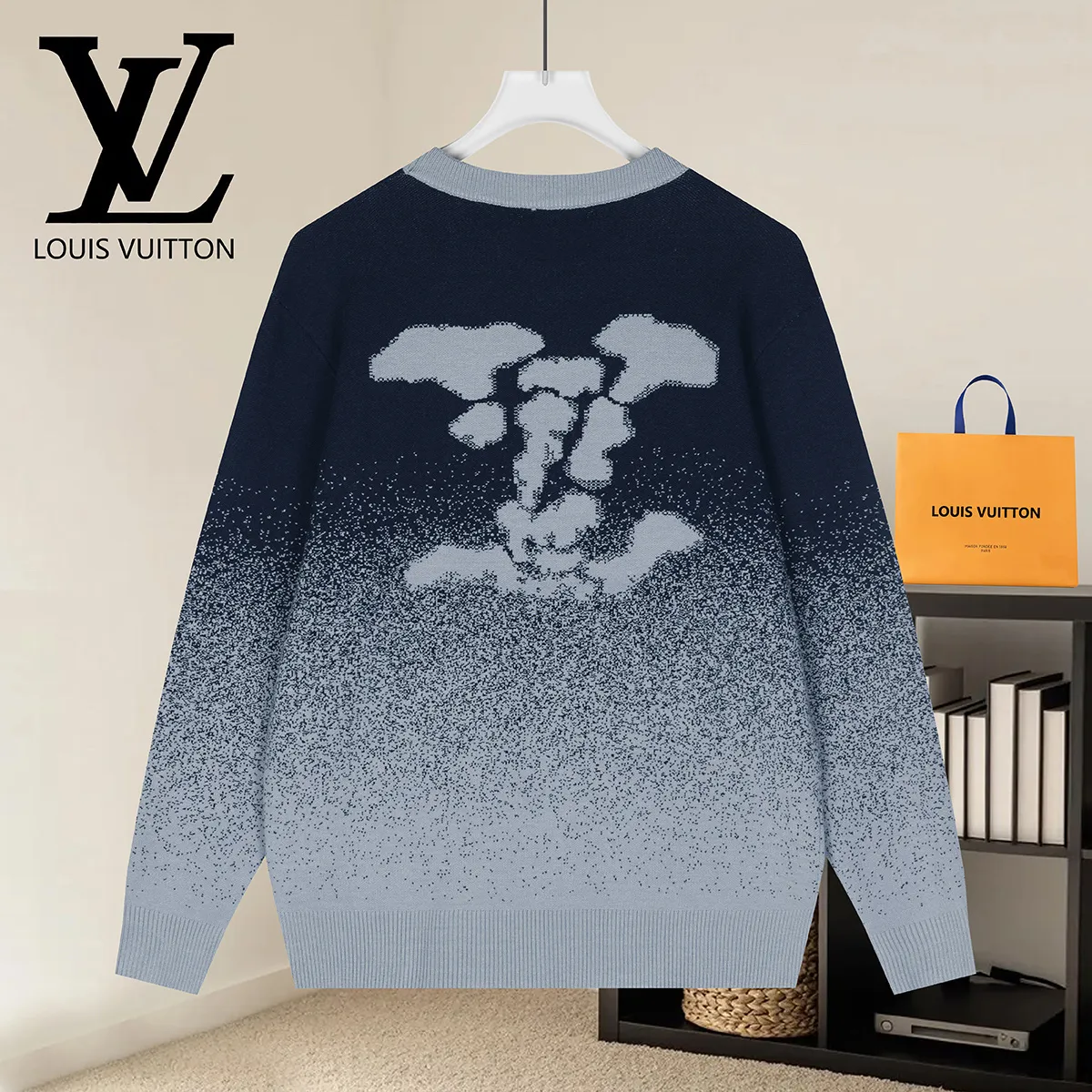 Logo Jacquard Ombré Knit Sweater D18522916 — view 2