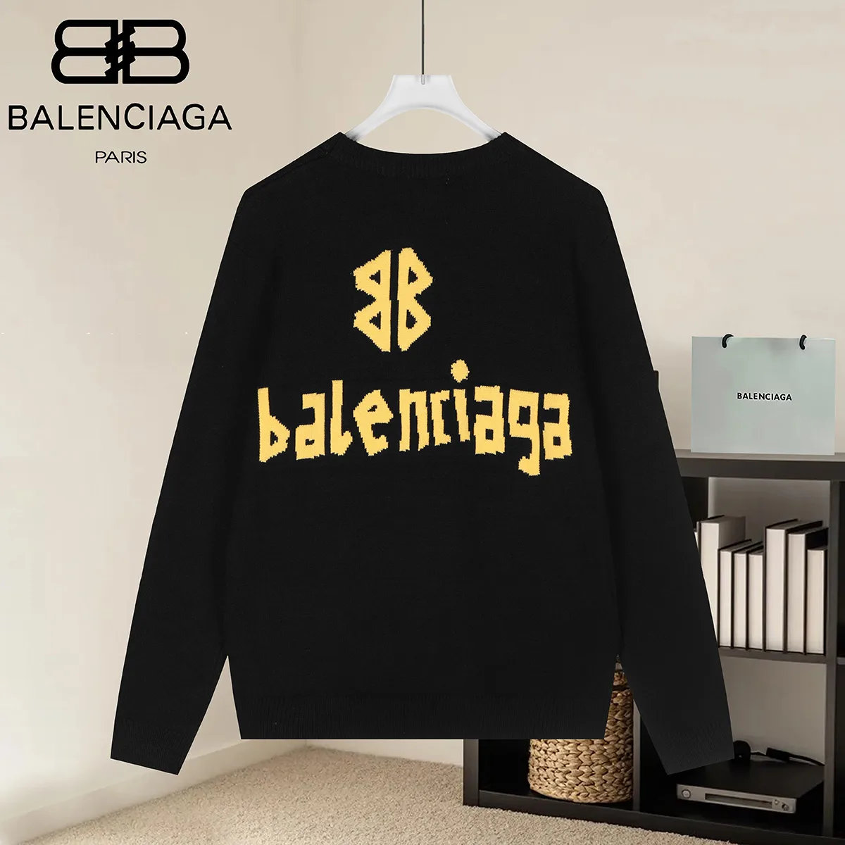 Logo Jacquard Crew-Neck Knit Sweater D18522863 — view 2