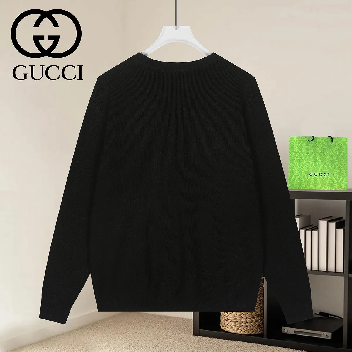 Logo Jacquard Crew-Neck Knit Sweater D19022945 — view 2
