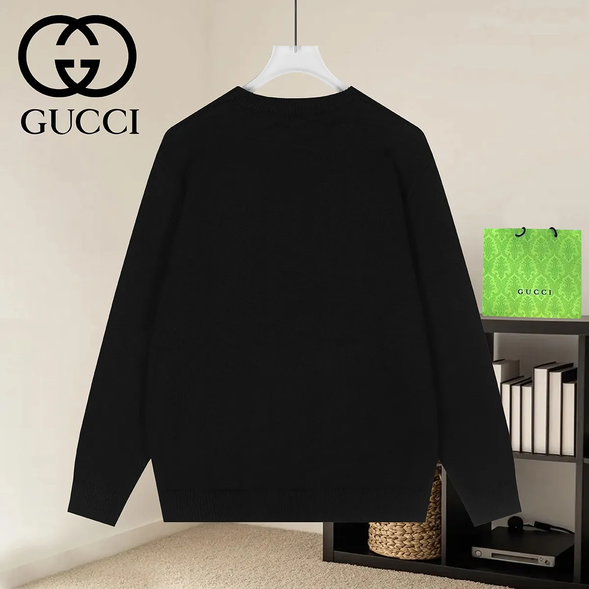 Logo Smiley Intarsia Knit Sweater D19022944 — view 2