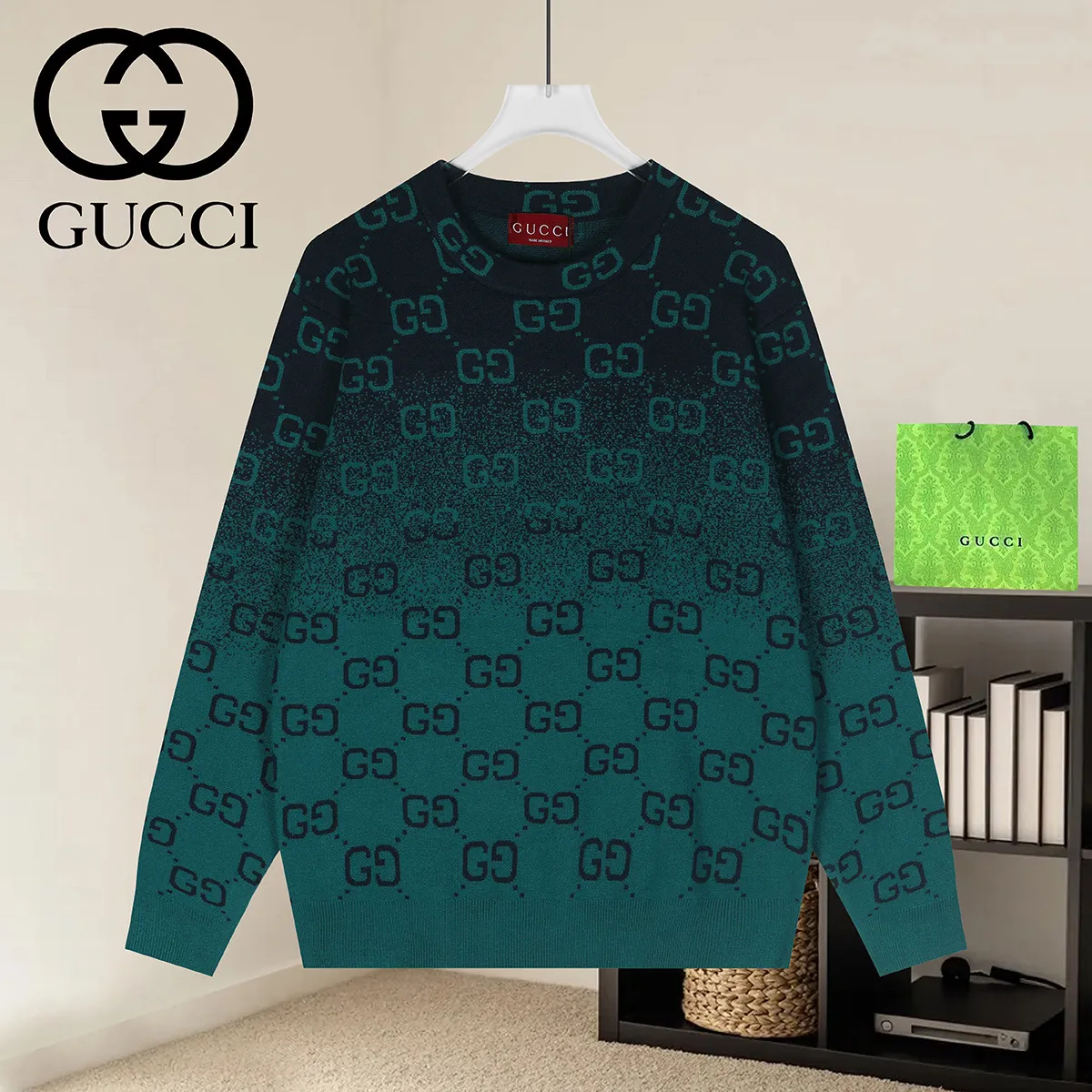 GG Monogram Gradient Knit Sweater D19022939