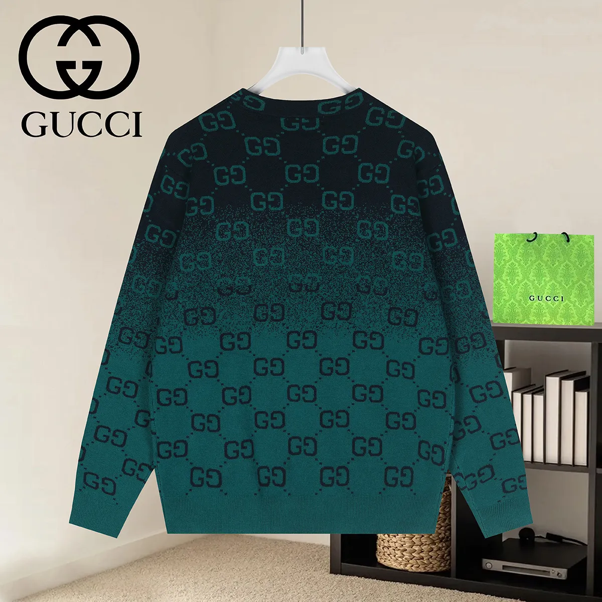 GG Monogram Gradient Knit Sweater D19022939 — view 2