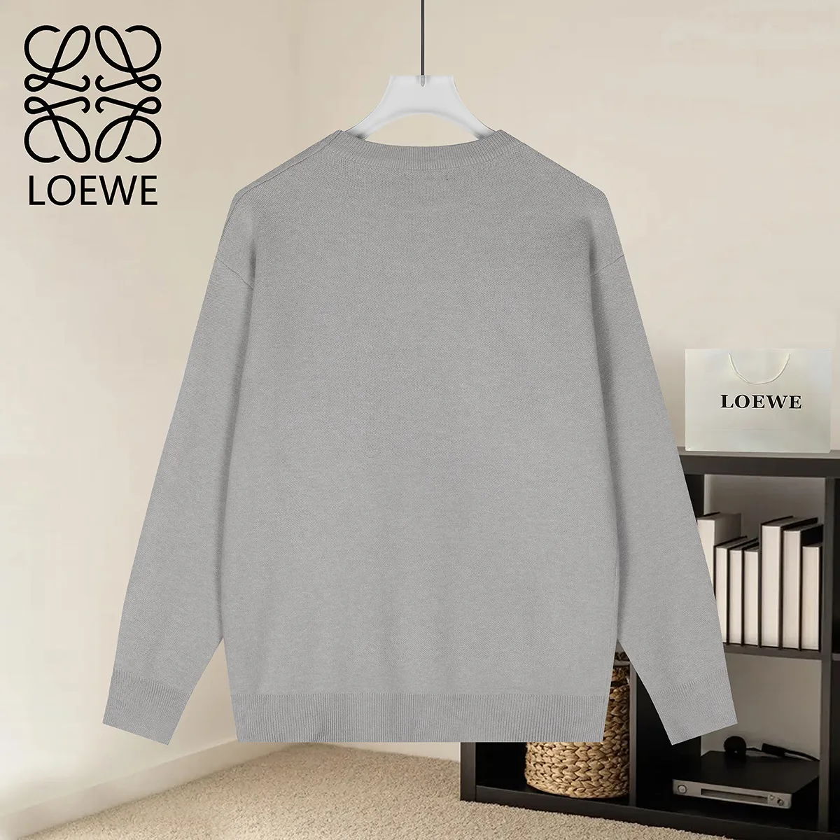 Anagram Pocket Modal-Blend Sweater D19022878 — view 2