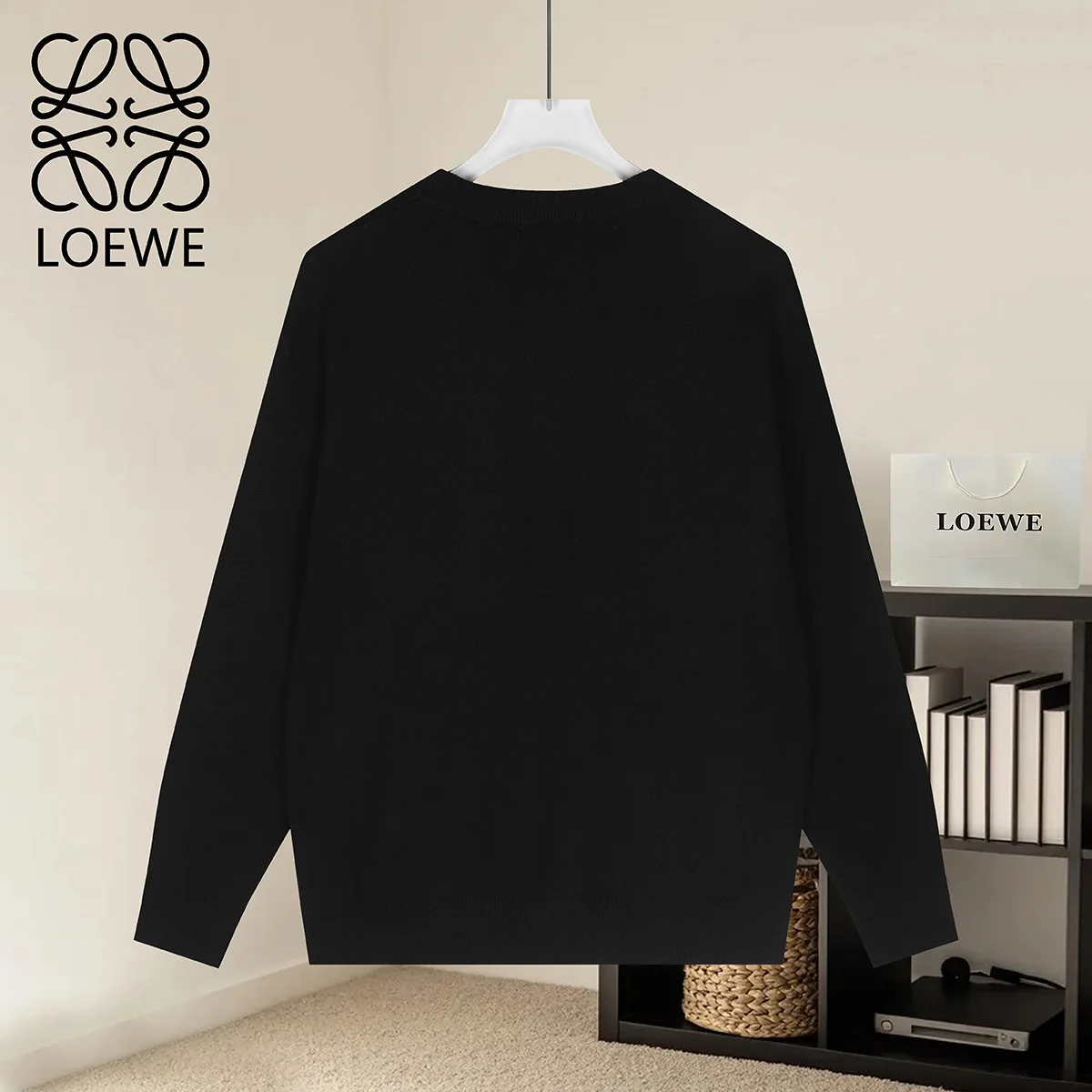 Anagram Pocket Modal-Blend Sweater D19022876 — view 2