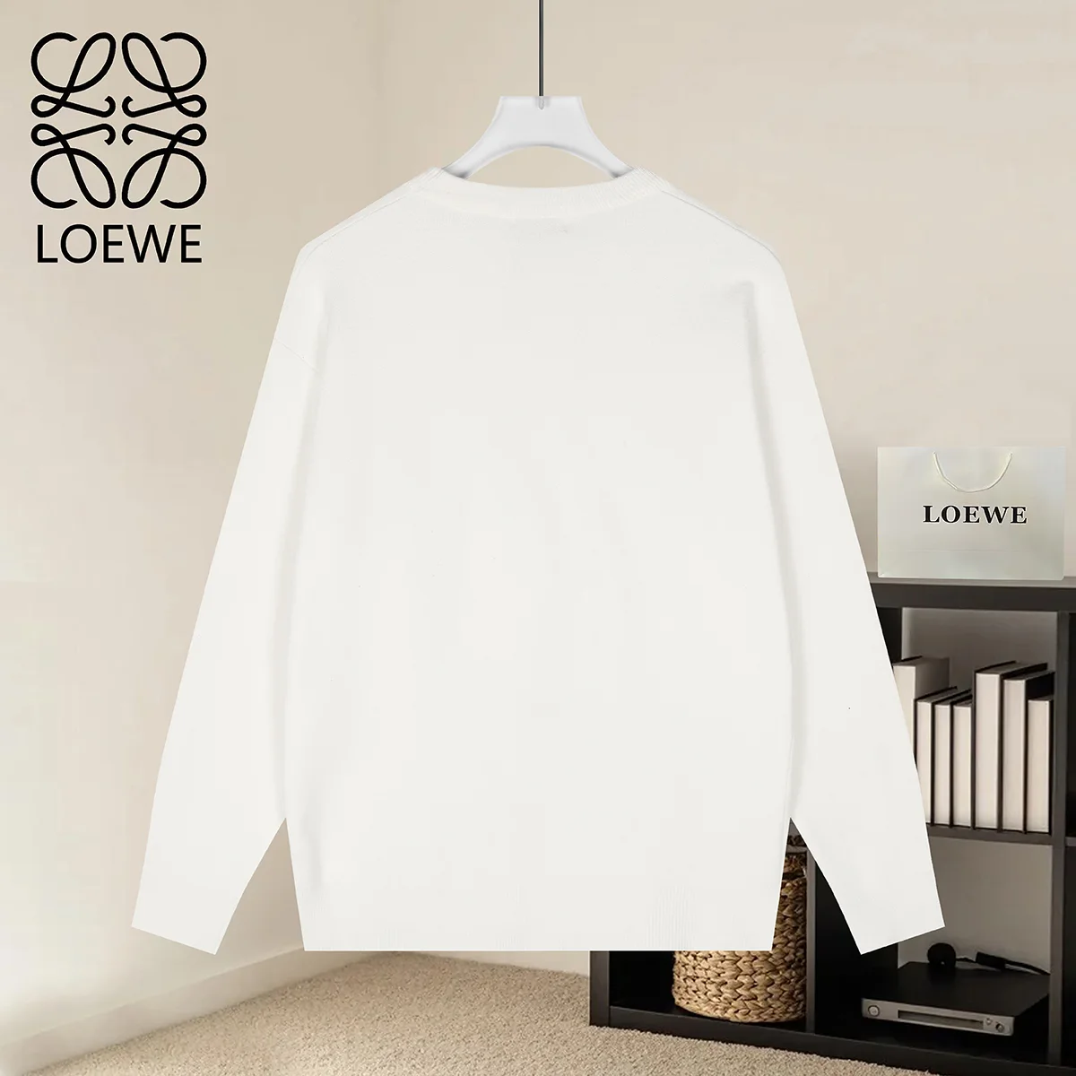 Anagram Pocket Modal-Blend Sweater D19022879 — view 2