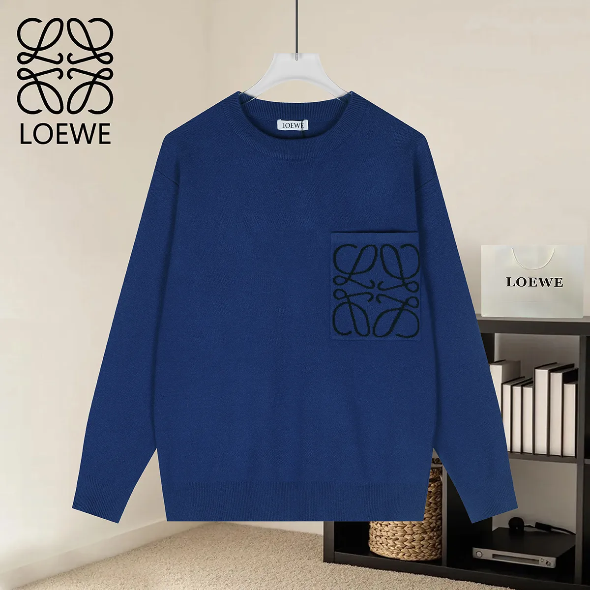 Anagram Pocket Modal-Blend Sweater D19022877