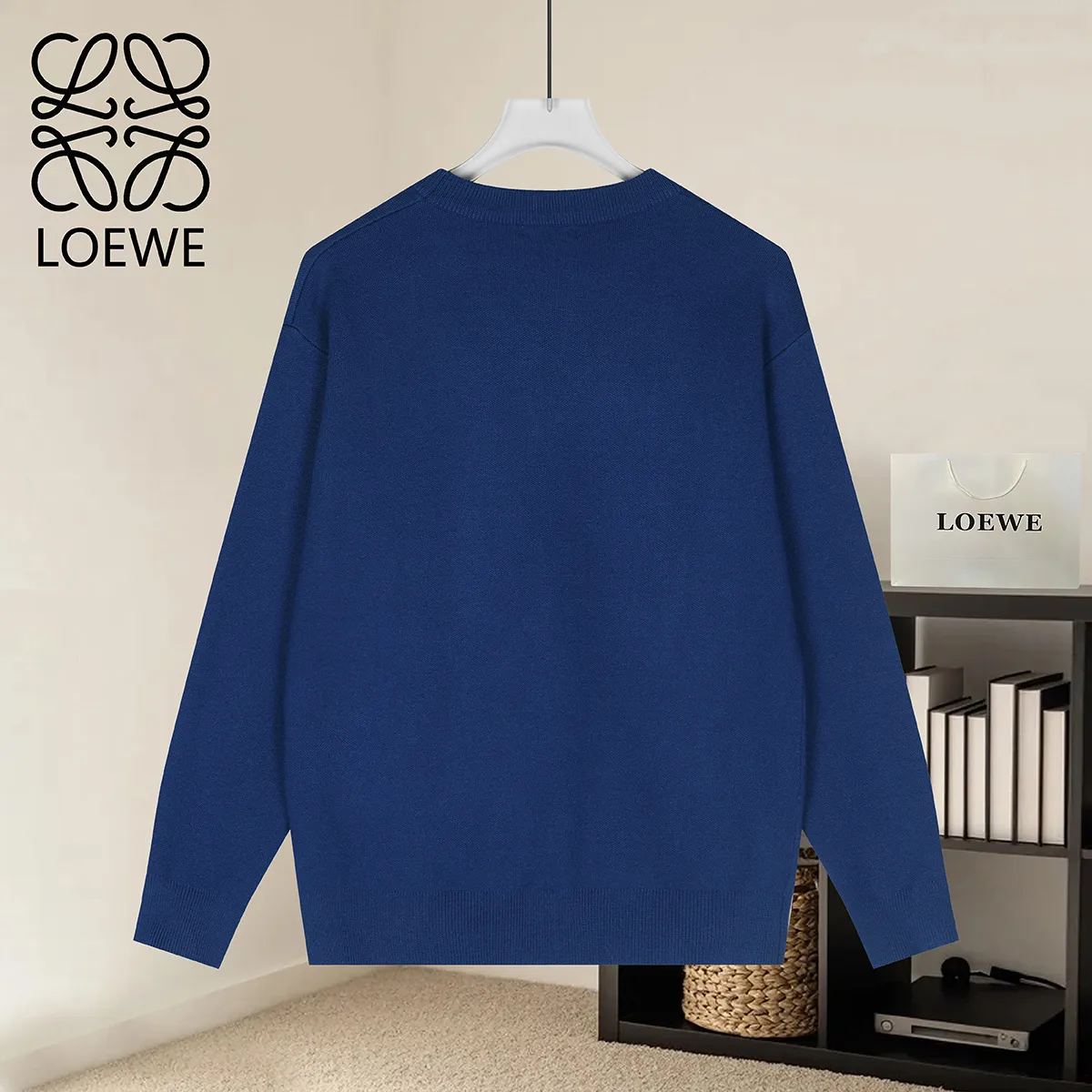 Anagram Pocket Modal-Blend Sweater D19022877 — view 2