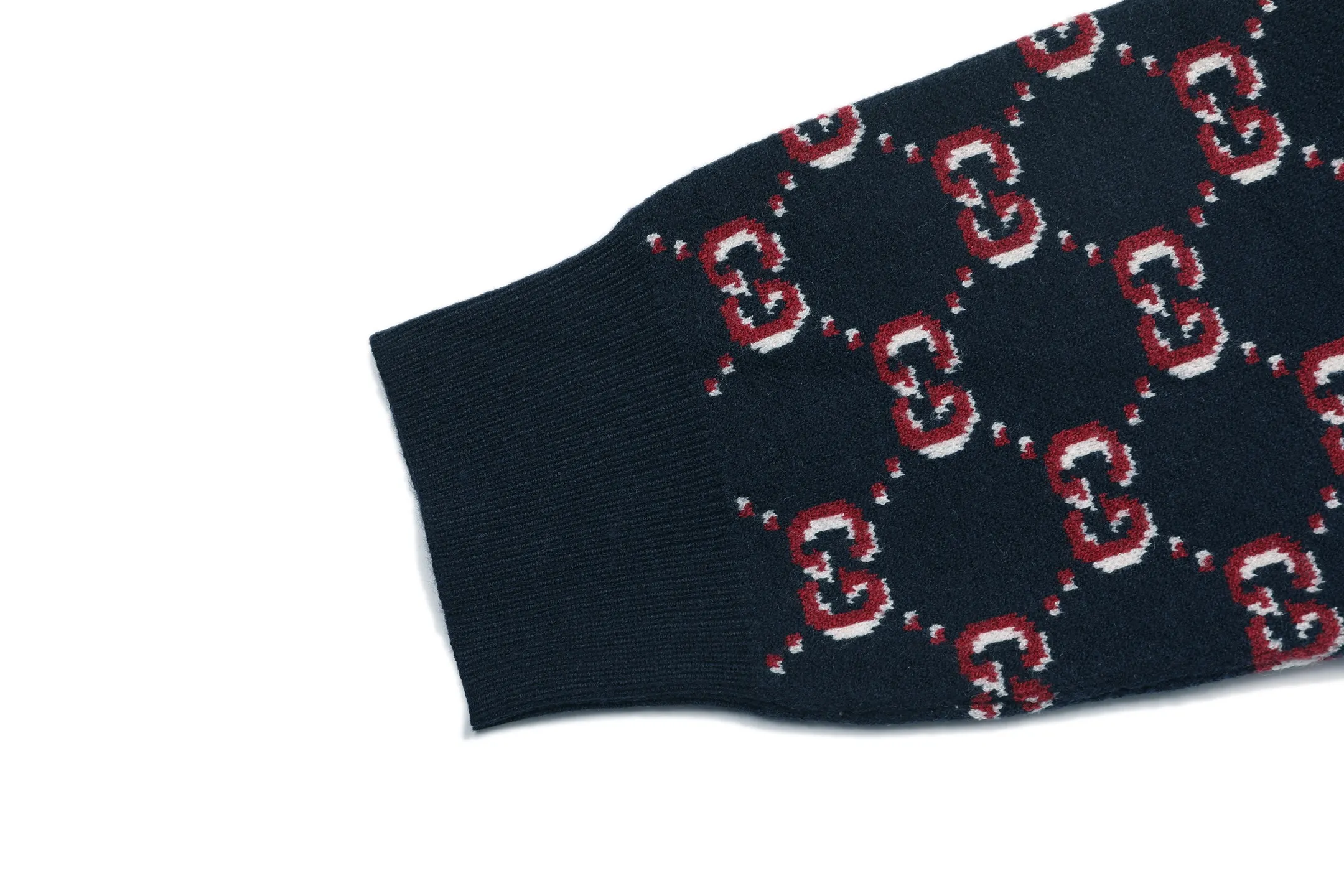 GG Monogram Jacquard Cotton Knit Sweater D19522930 — view 5