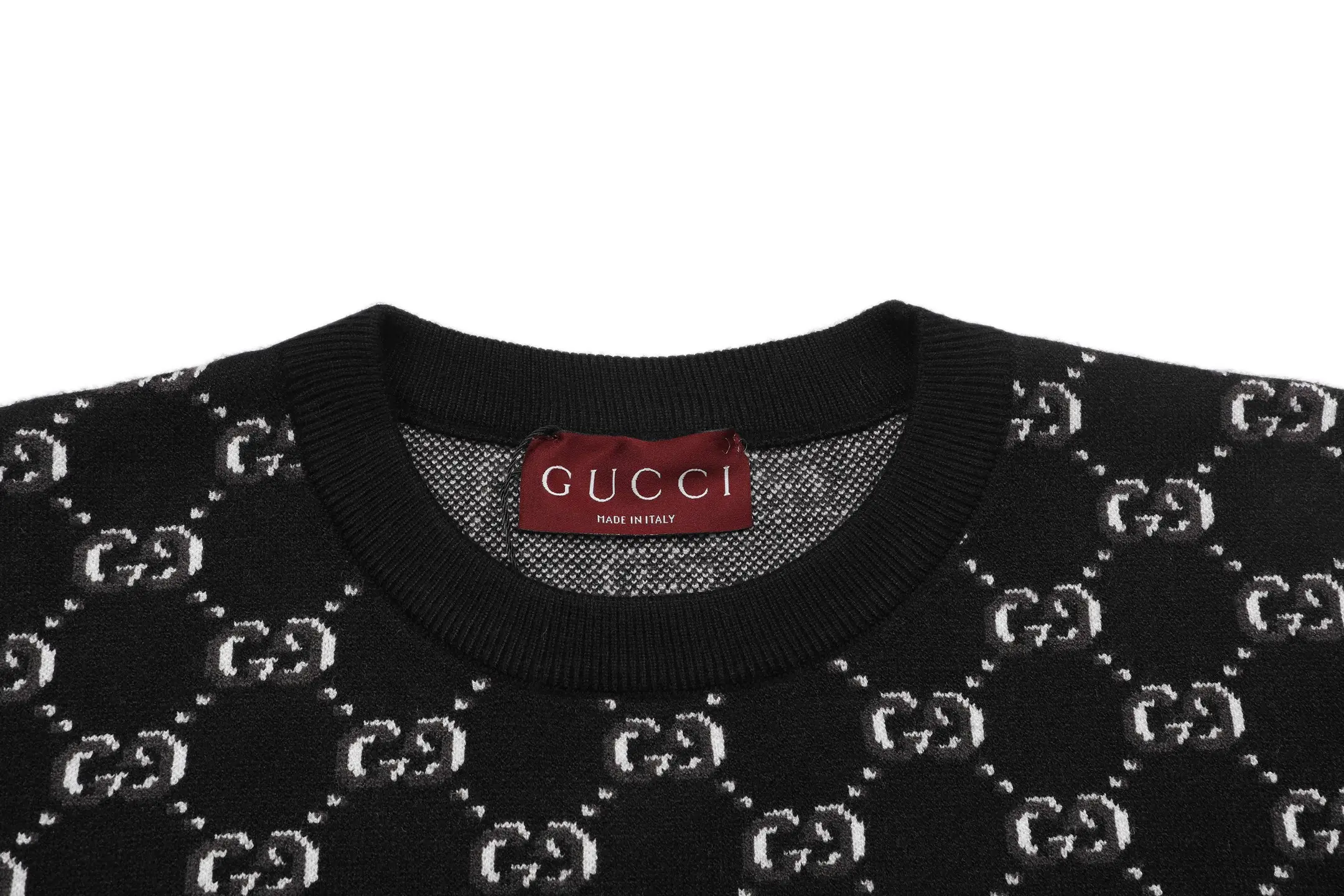 GG Monogram Jacquard Cotton Sweater D19522931 — view 3