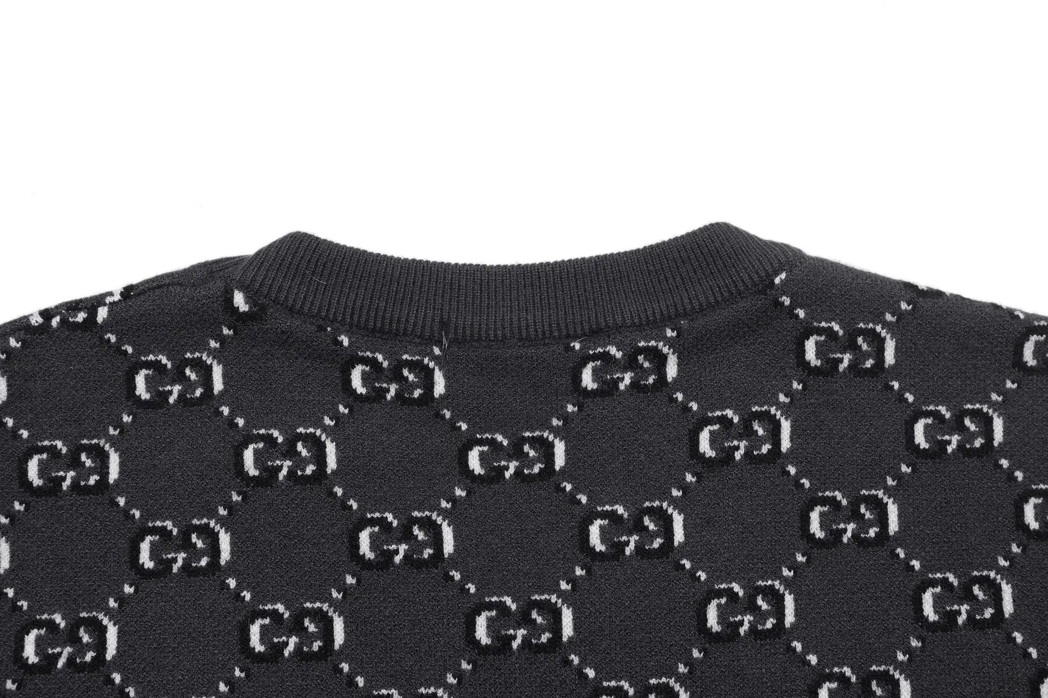 GG Monogram Jacquard Cotton Knit Sweater D19522932 — view 4