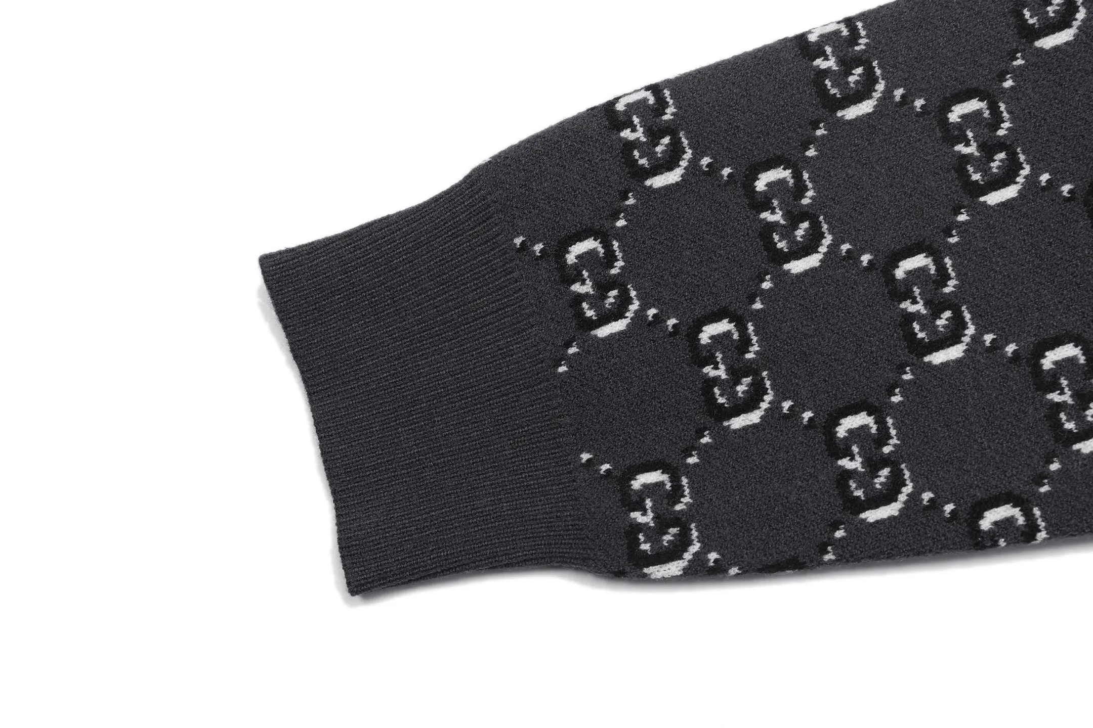 GG Monogram Jacquard Cotton Knit Sweater D19522932 — view 5