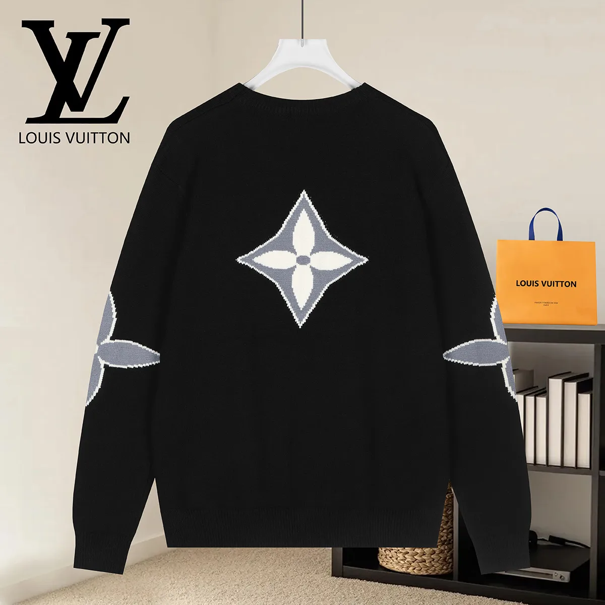 Logo Jacquard Crew-Neck Knit Sweater D20022921 — view 2