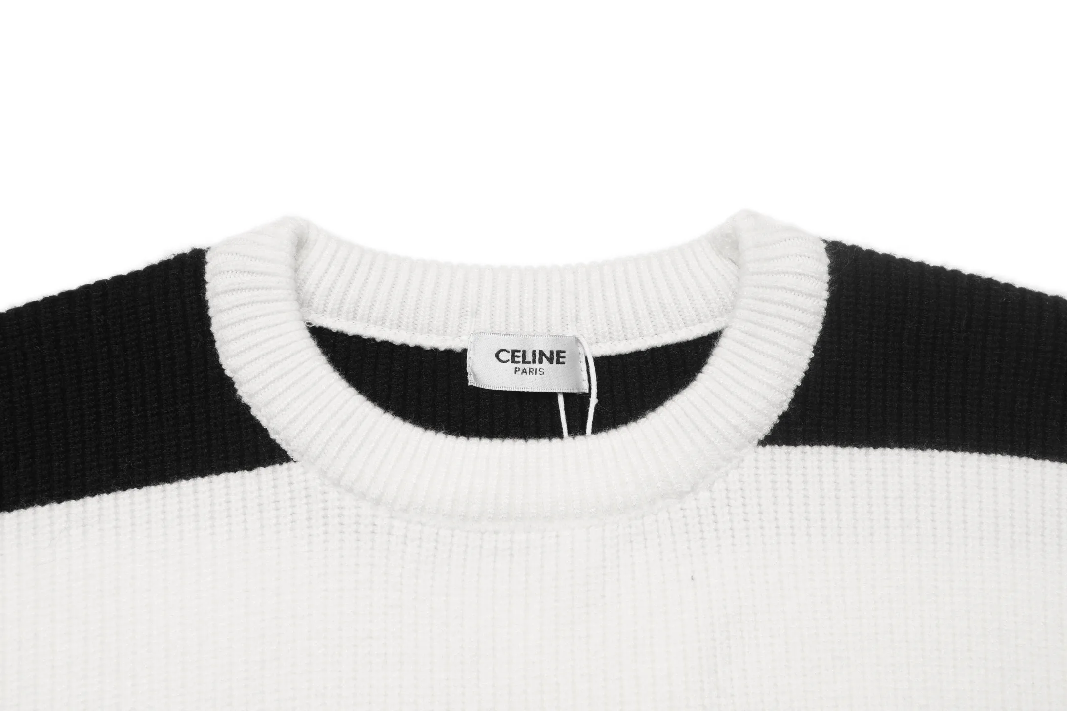 Logo Intarsia Striped Knit Sweater D20022870 — view 3