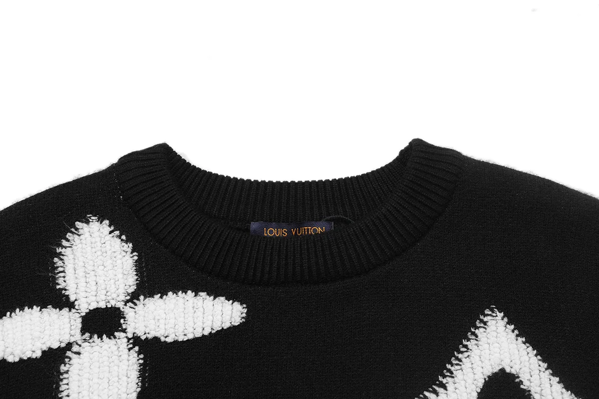 Monogram Jacquard Towel Embroidery Sweater D20022913 — view 3
