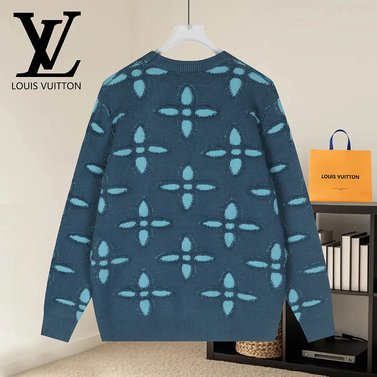 Monogram Jacquard Crew-Neck Sweater D21522894 — view 2
