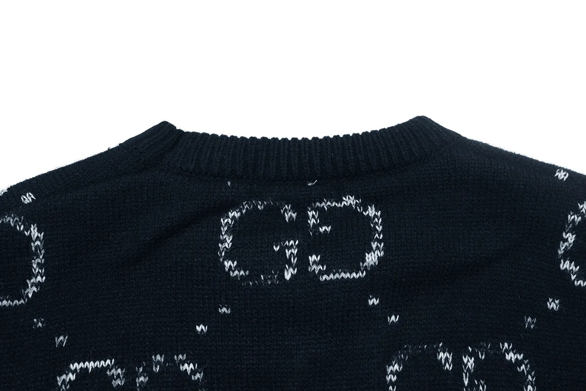 GG Monogram Intarsia Wool Sweater D20022937 — view 4