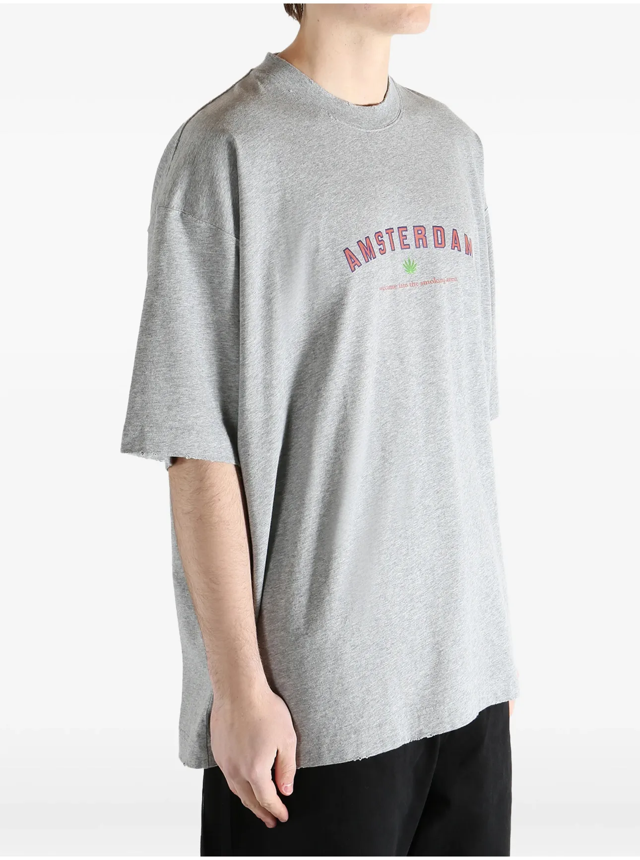 Oversized Printed Cotton-Jersey T-Shirt D14013146 — view 3