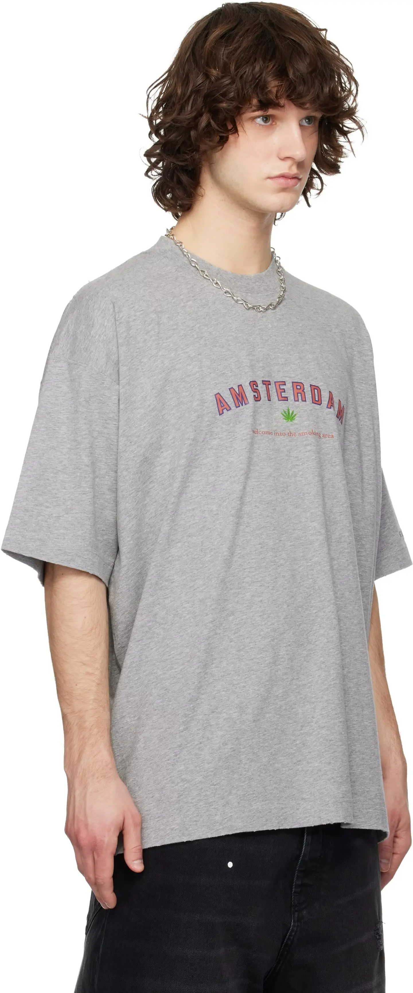 Oversized Printed Cotton-Jersey T-Shirt D14013146 — view 6