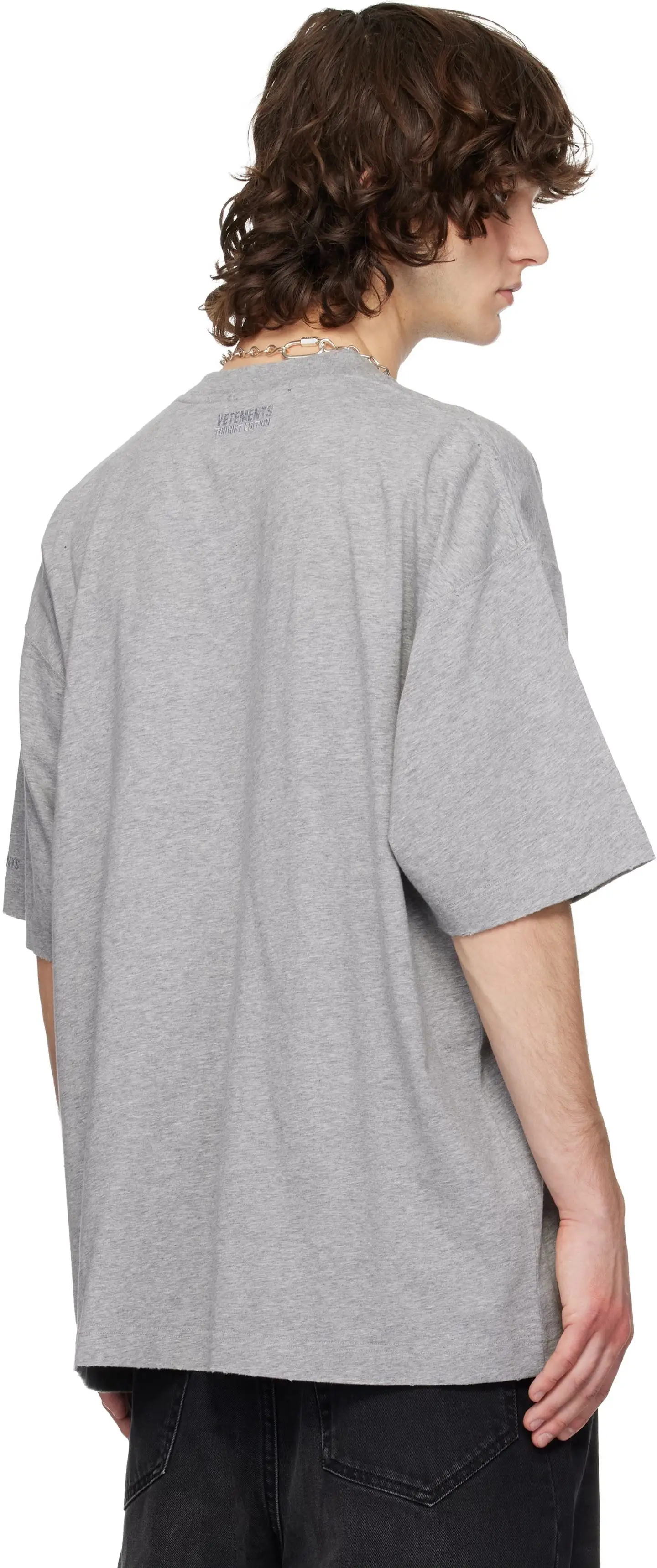 Oversized Printed Cotton-Jersey T-Shirt D14013146 — view 7