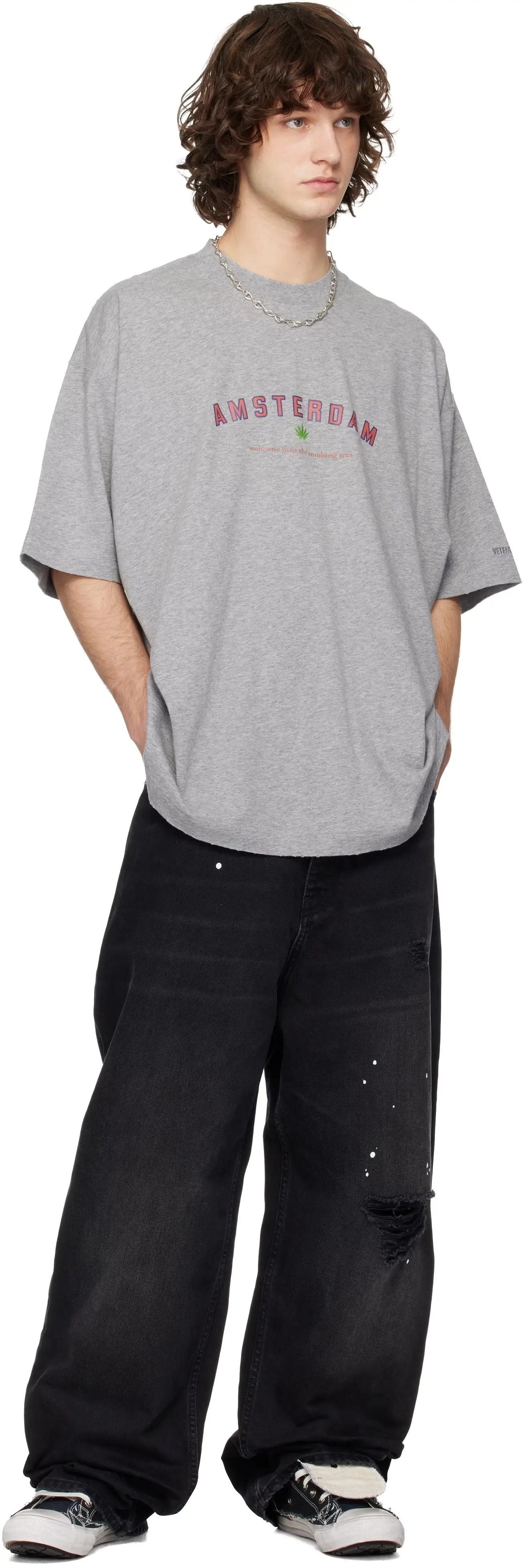 Oversized Printed Cotton-Jersey T-Shirt D14013146 — view 8