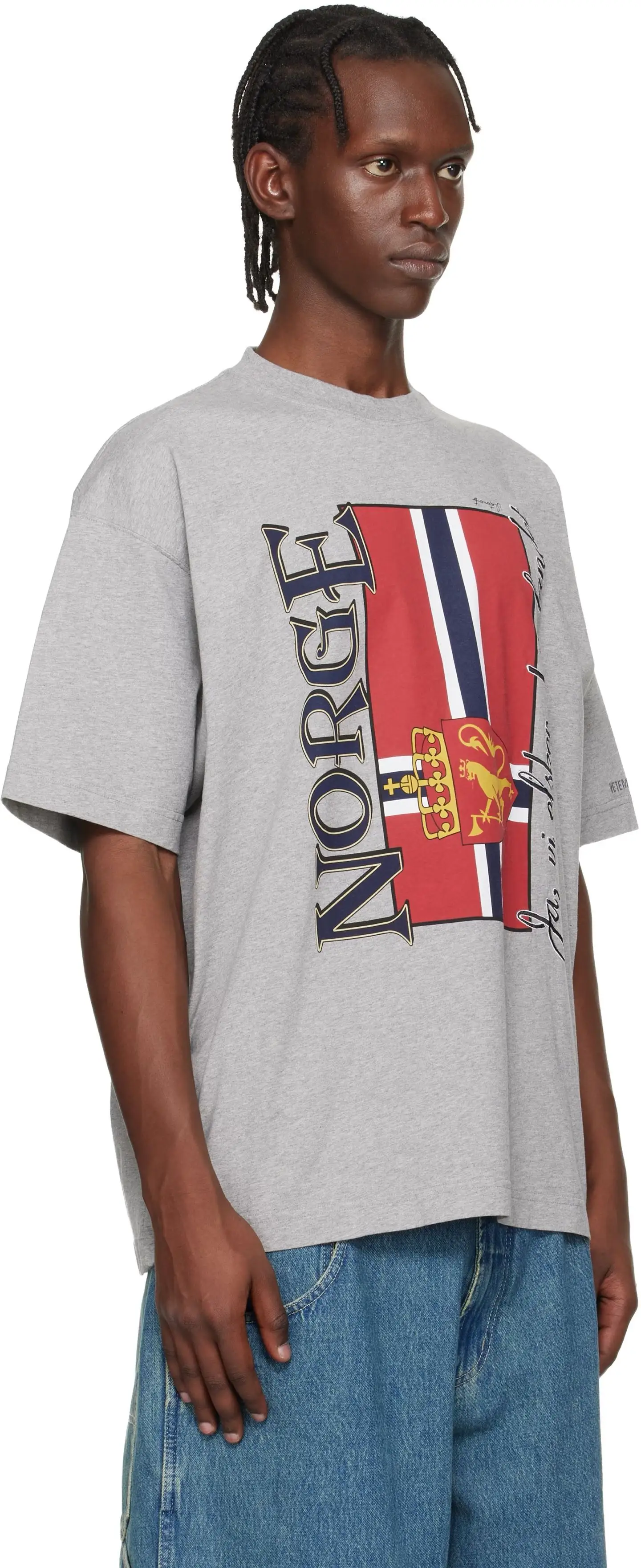 Oversized Norge Graphic Print T-Shirt D14013145 — view 5