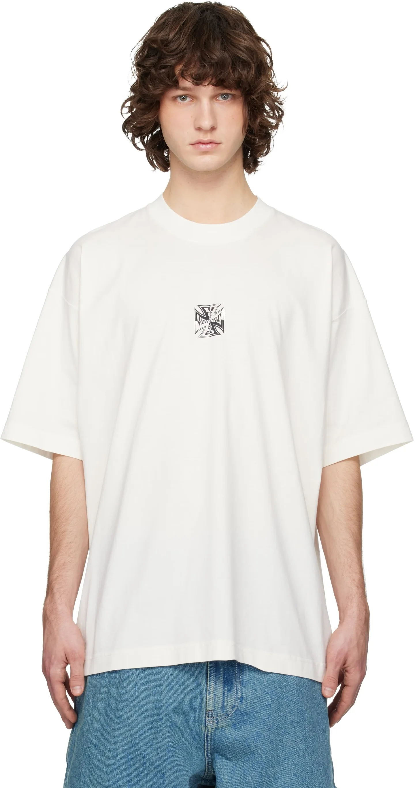 Logo Graphic Oversized Cotton T-Shirt D14013144 — view 3