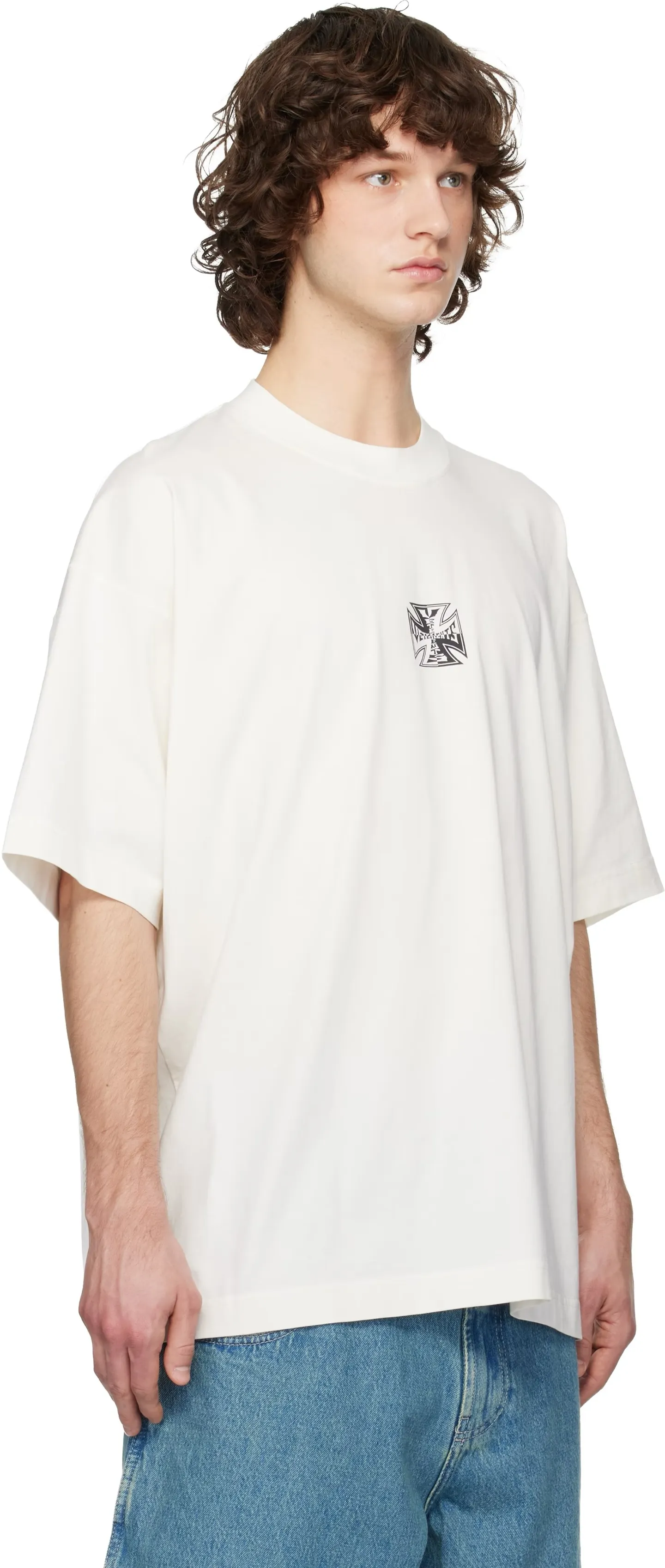 Logo Graphic Oversized Cotton T-Shirt D14013144 — view 4