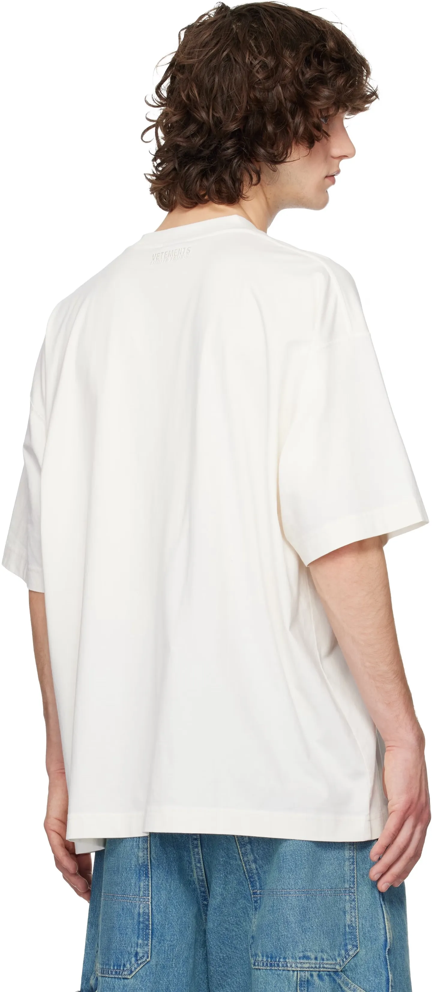 Logo Graphic Oversized Cotton T-Shirt D14013144 — view 5