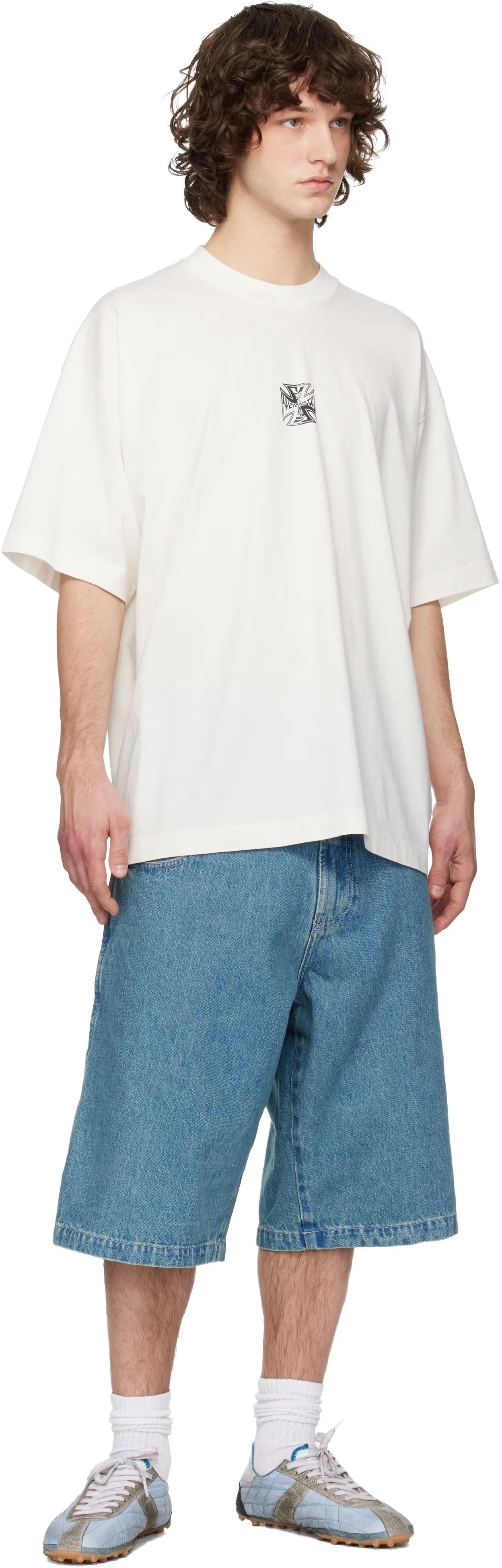 Logo Graphic Oversized Cotton T-Shirt D14013144 — view 6