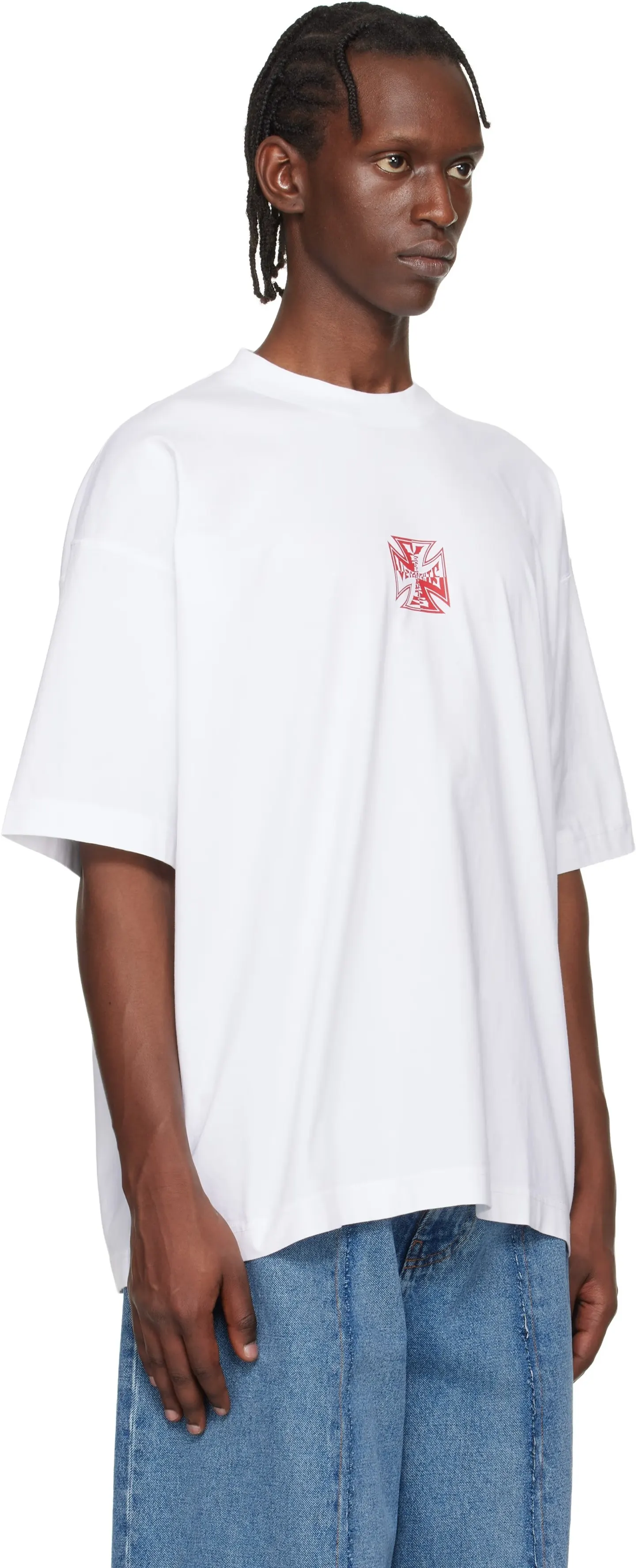 Logo Graphic Oversized Cotton T-Shirt D14013144 — view 7