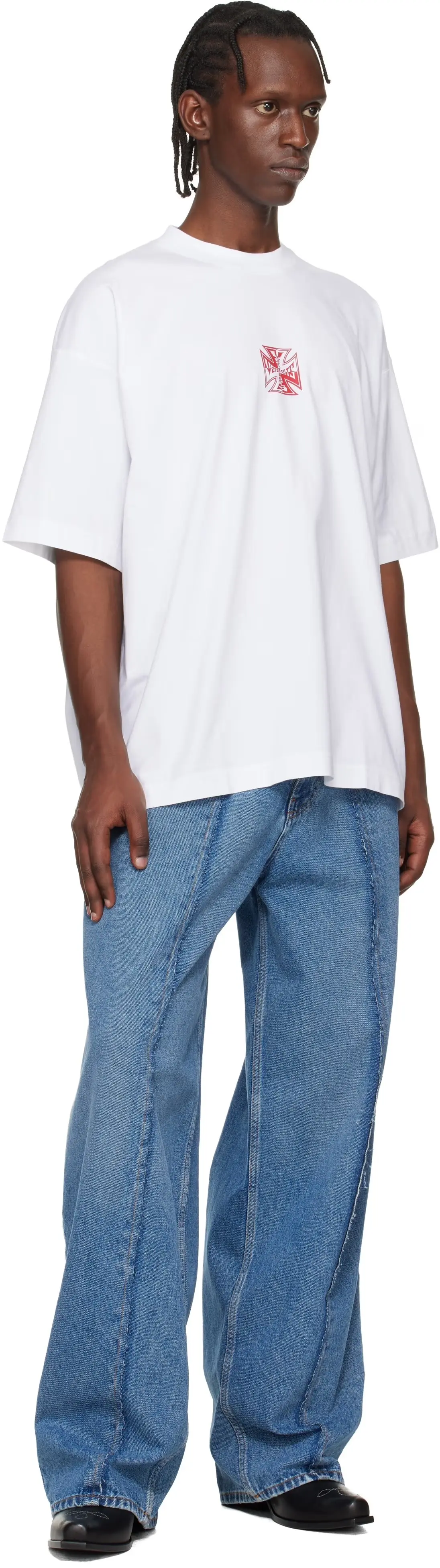 Logo Graphic Oversized Cotton T-Shirt D14013144 — view 9