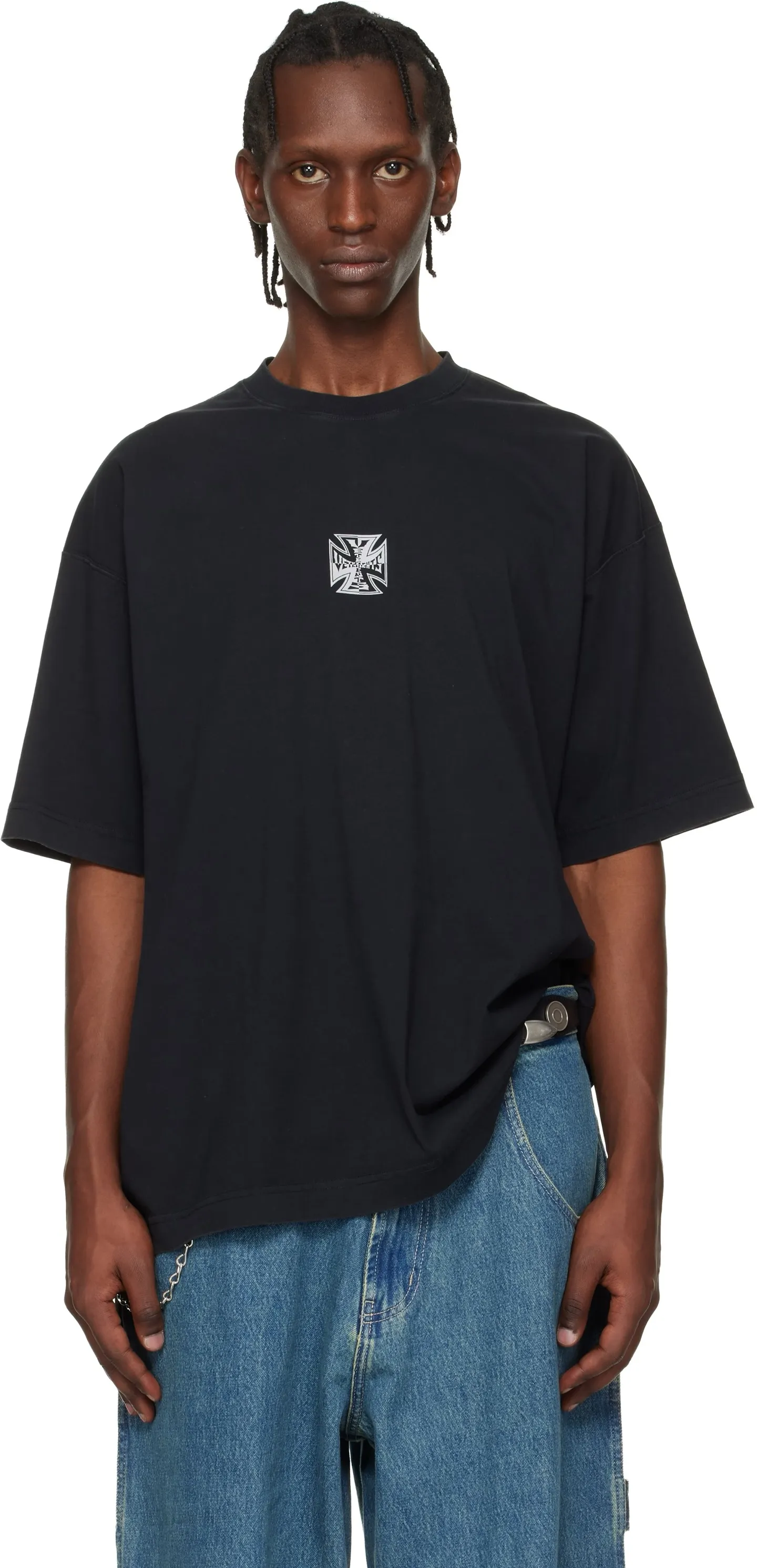 Logo Graphic Oversized Cotton T-Shirt D14013144 — view 10