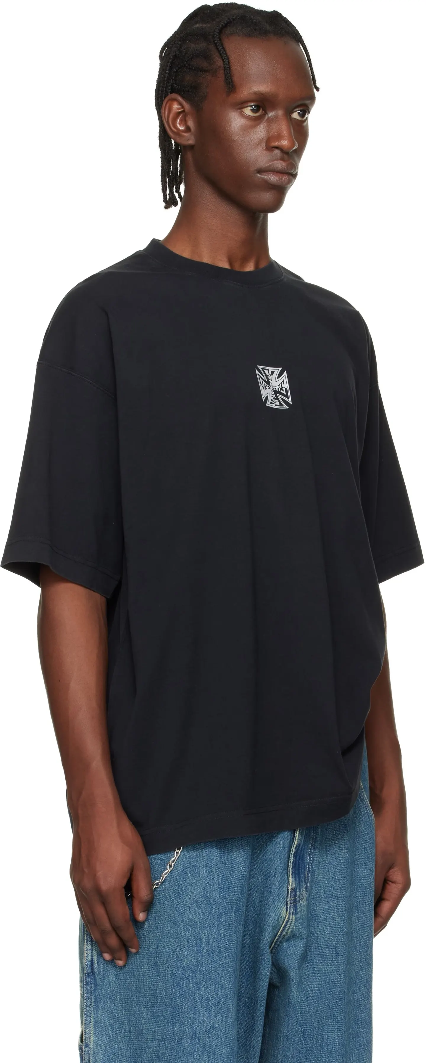 Logo Graphic Oversized Cotton T-Shirt D14013144 — view 11