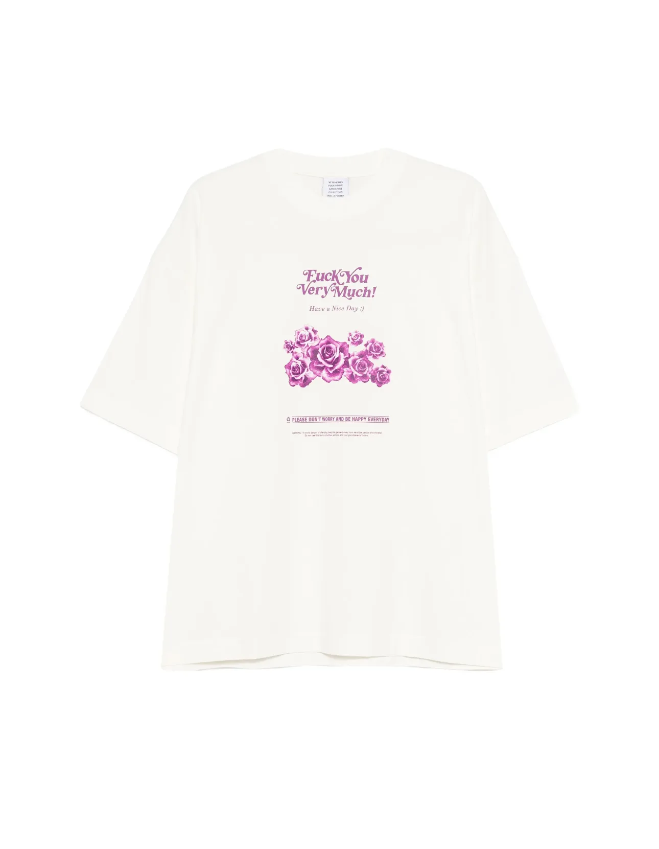 Oversized Floral Graphic Print T-Shirt D14013143