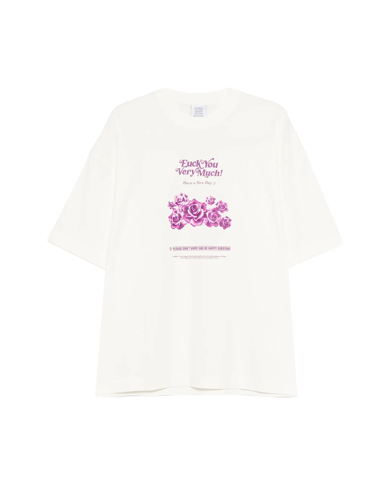 Oversized Floral Graphic Print T-Shirt D14013143