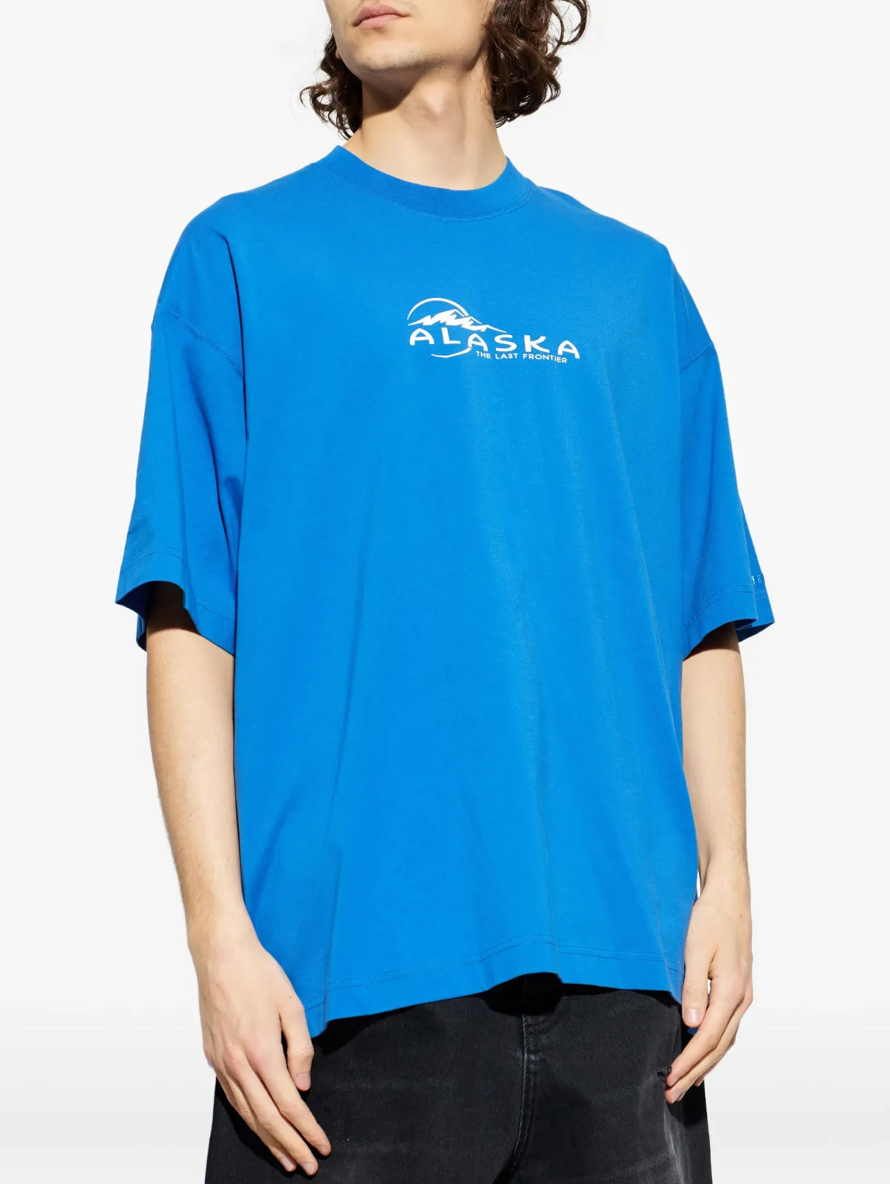 Oversized Logo-Print Cotton T-Shirt D14013142 — view 2