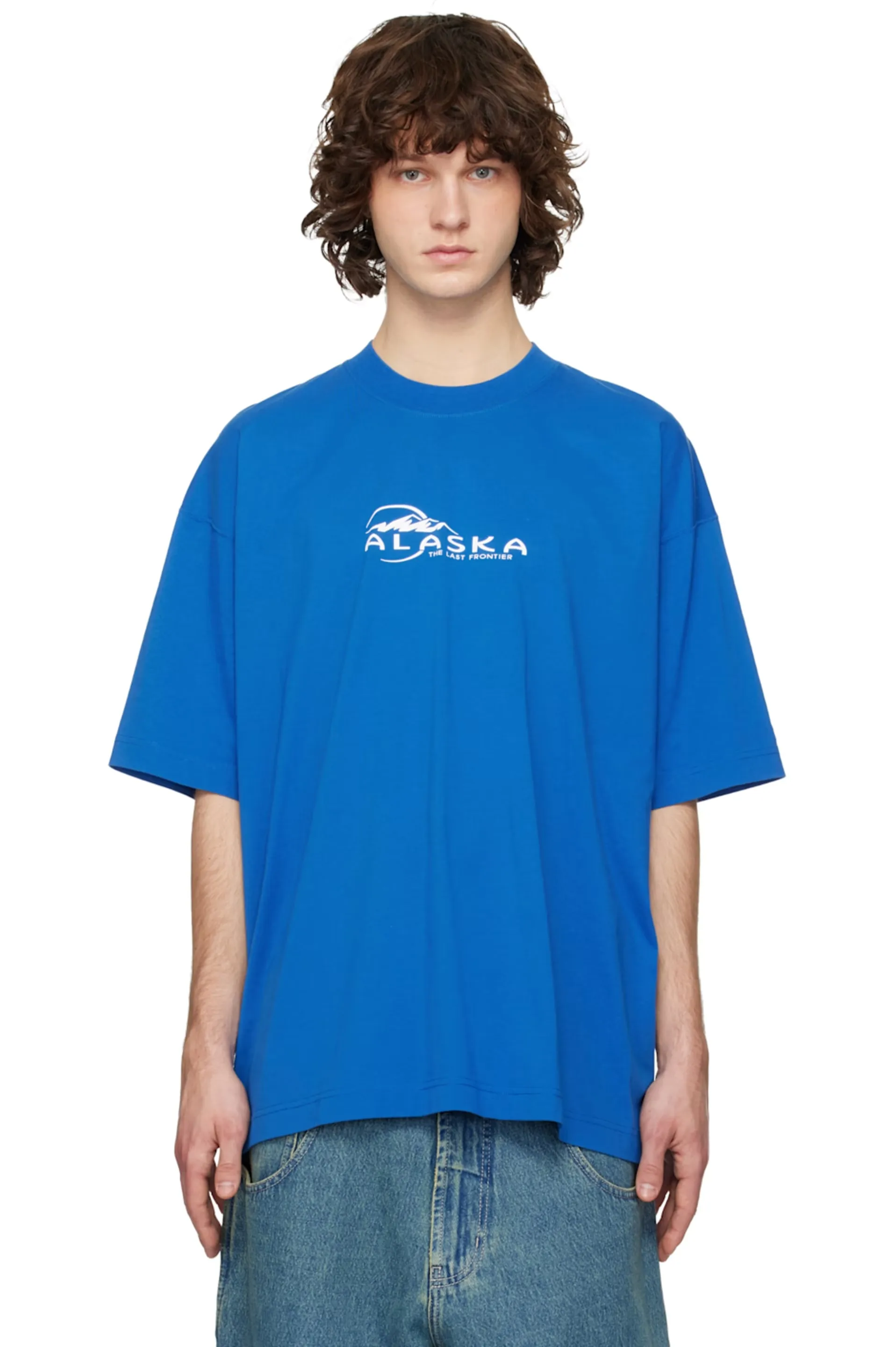 Oversized Logo-Print Cotton T-Shirt D14013142 — view 5