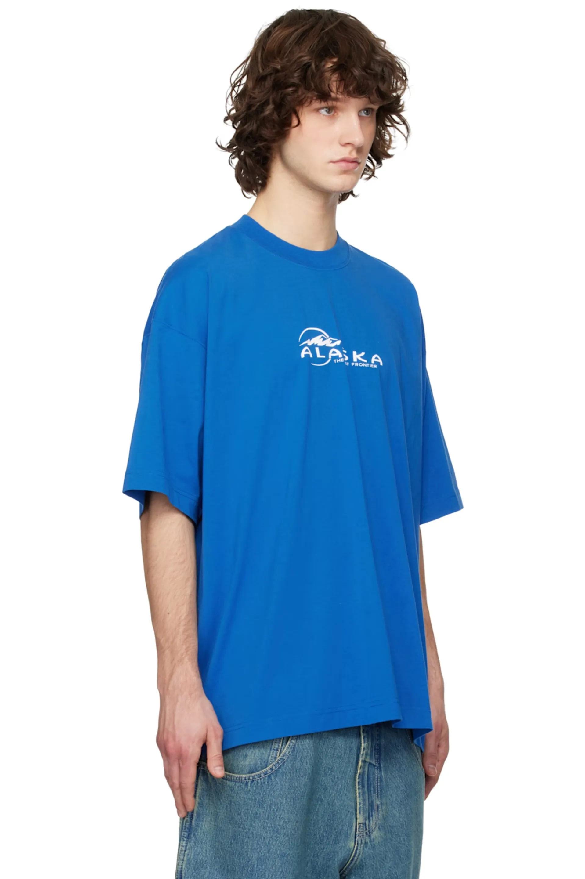 Oversized Logo-Print Cotton T-Shirt D14013142 — view 6