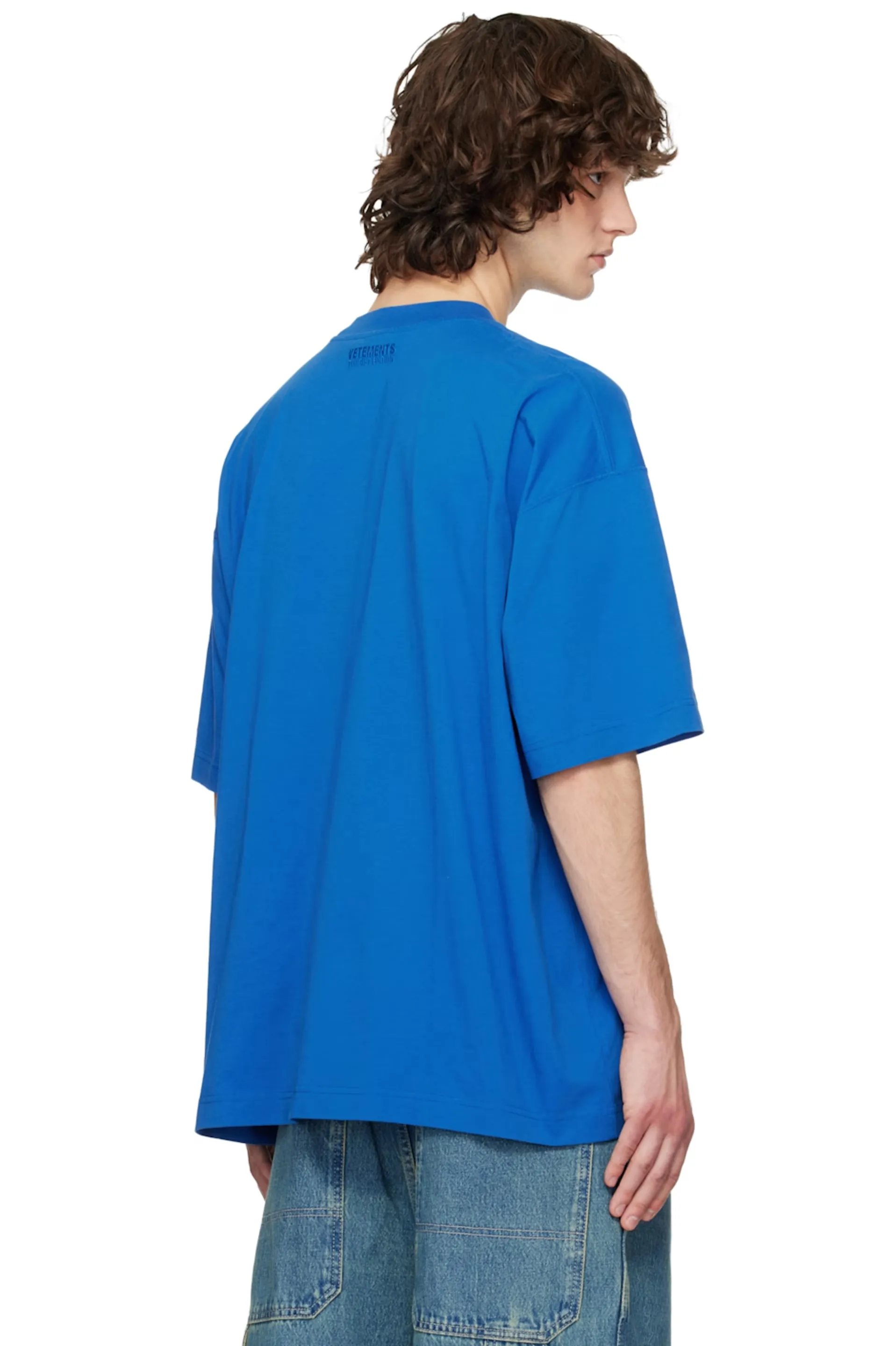 Oversized Logo-Print Cotton T-Shirt D14013142 — view 7
