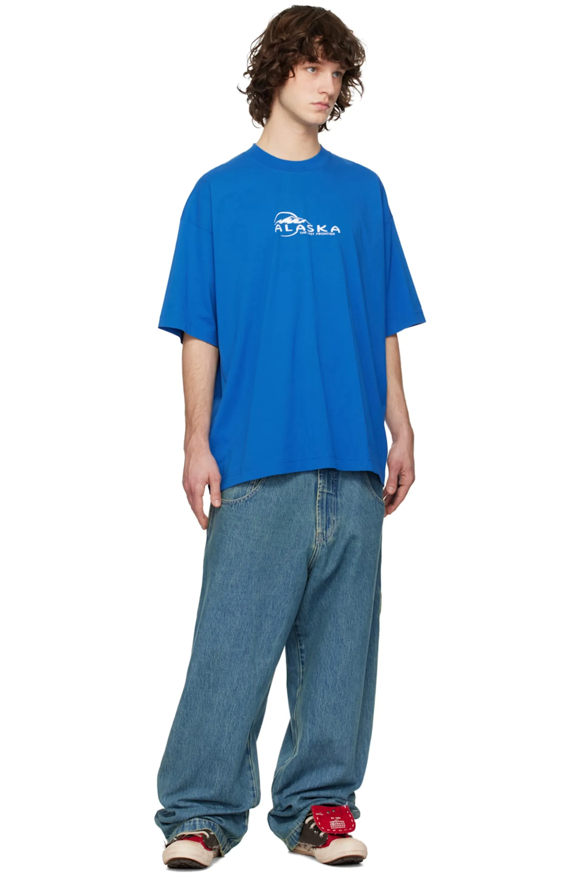 Oversized Logo-Print Cotton T-Shirt D14013142 — view 8