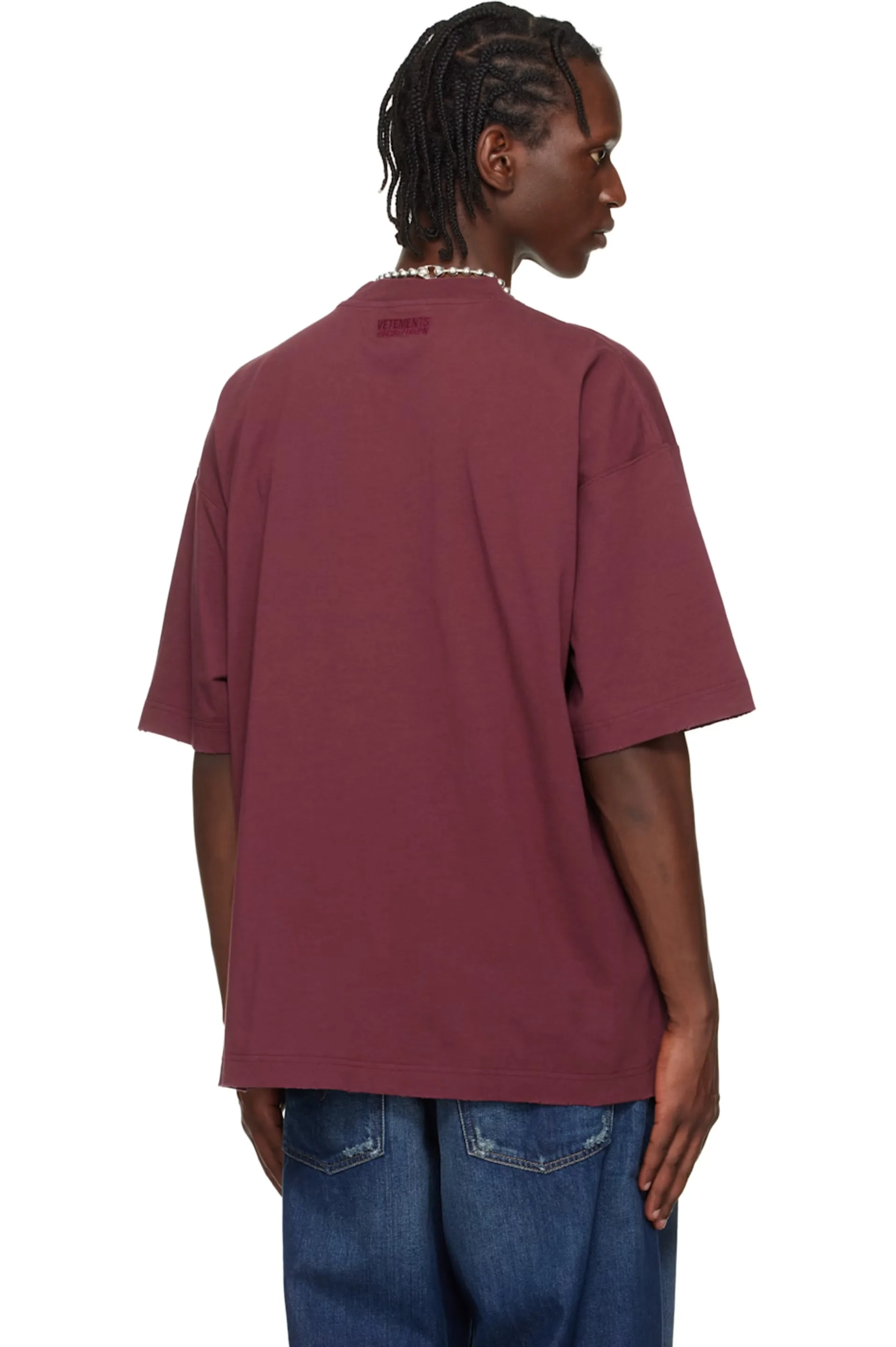 Brugge Graphic Oversized Cotton T-Shirt D14013141 — view 3