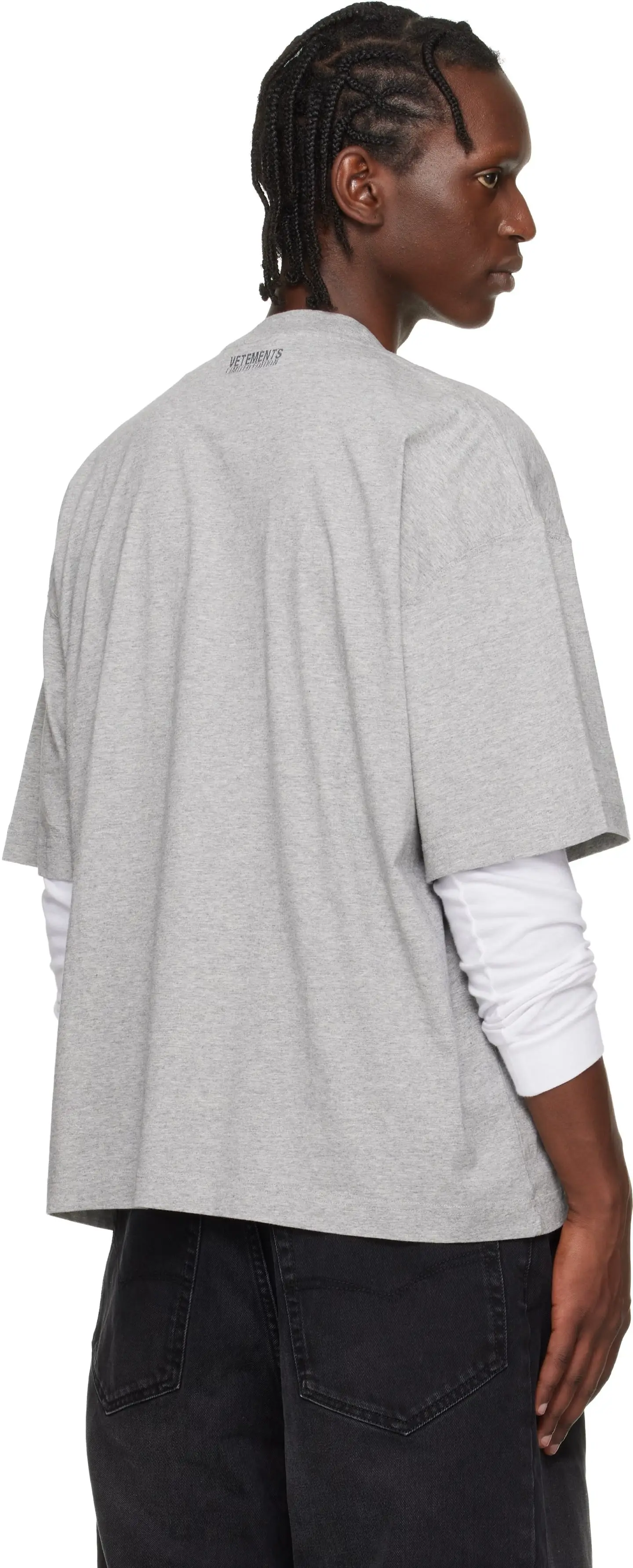 Embroidered Logo Oversized Cotton T-Shirt D14013140 — view 4