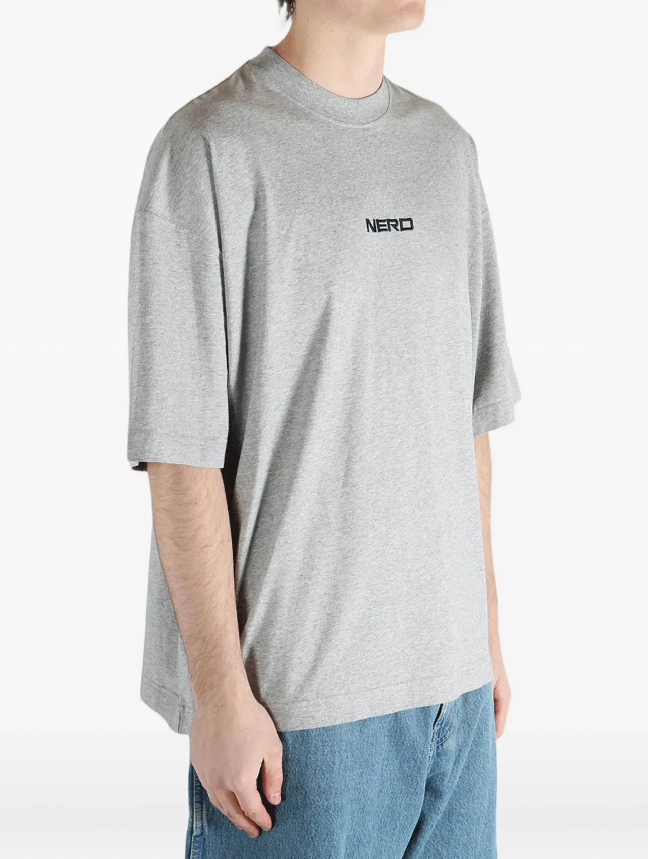 Embroidered Logo Oversized Cotton T-Shirt D14013140 — view 7