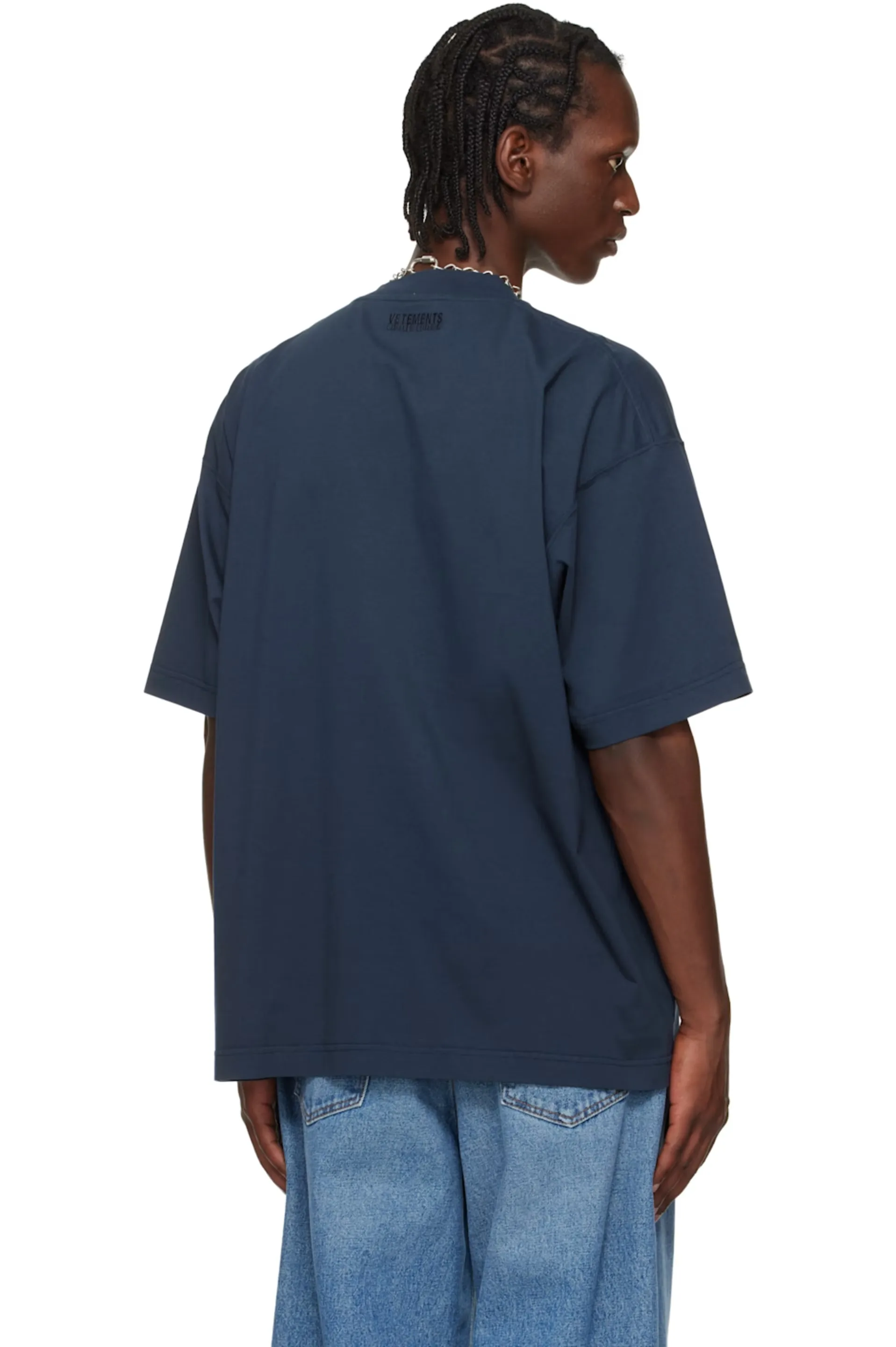 Oversized Logo-Print Cotton T-Shirt D14013139 — view 4